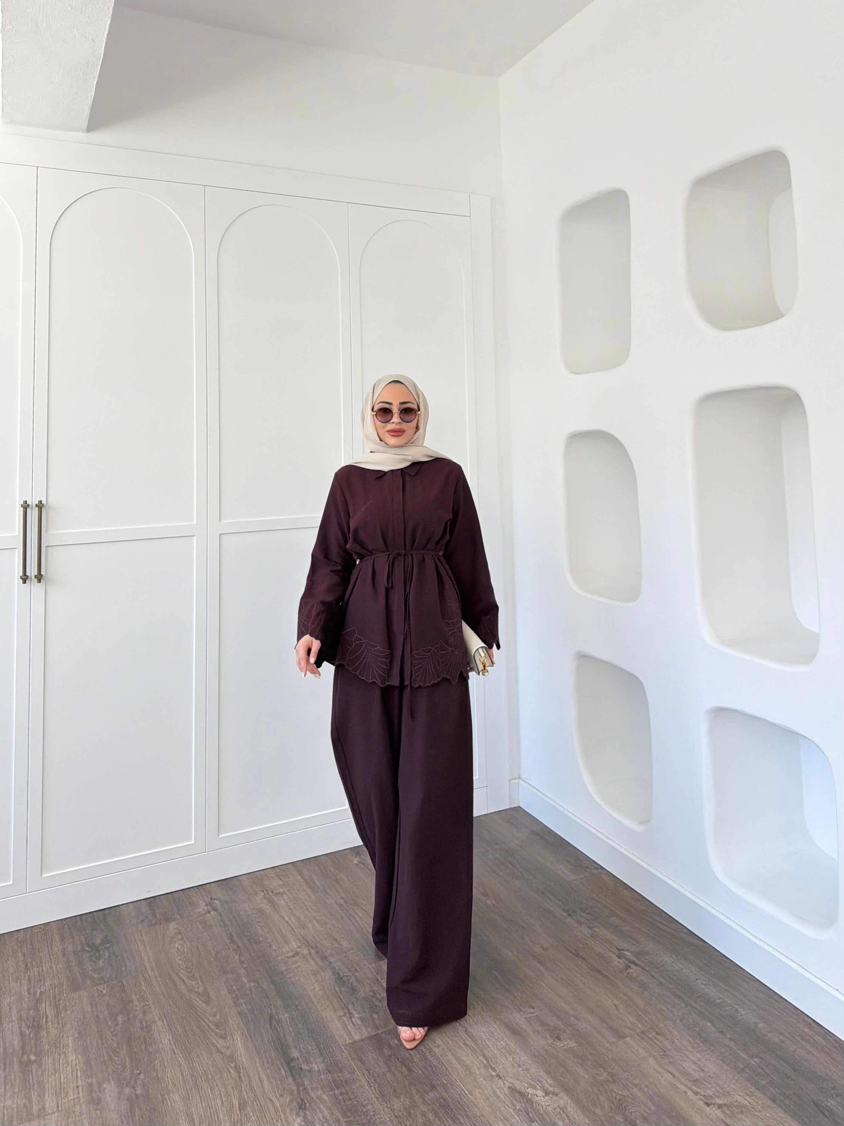 Nurse Keten Takım - Mürdüm