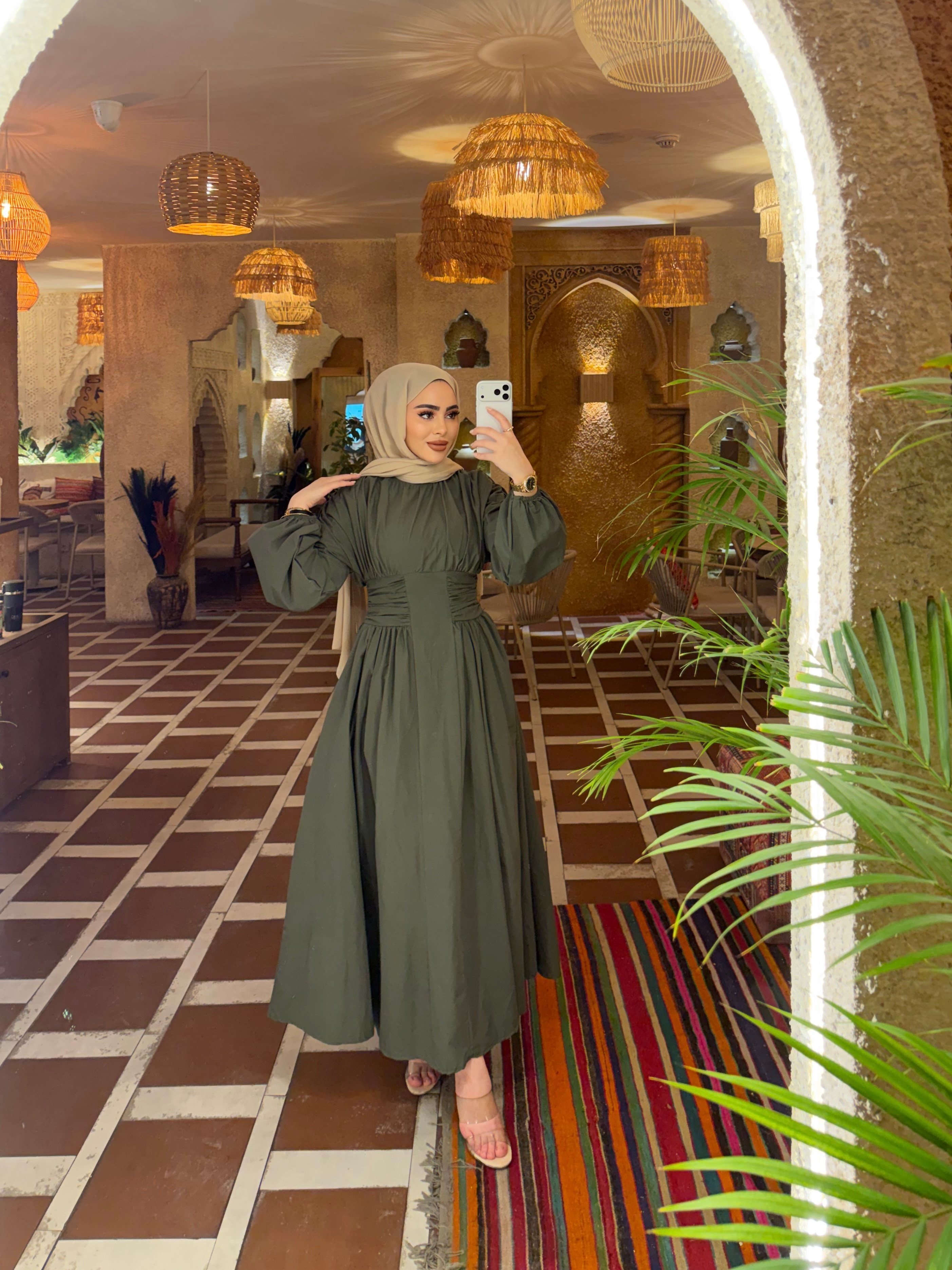 Olay Elbise - Yeşil 