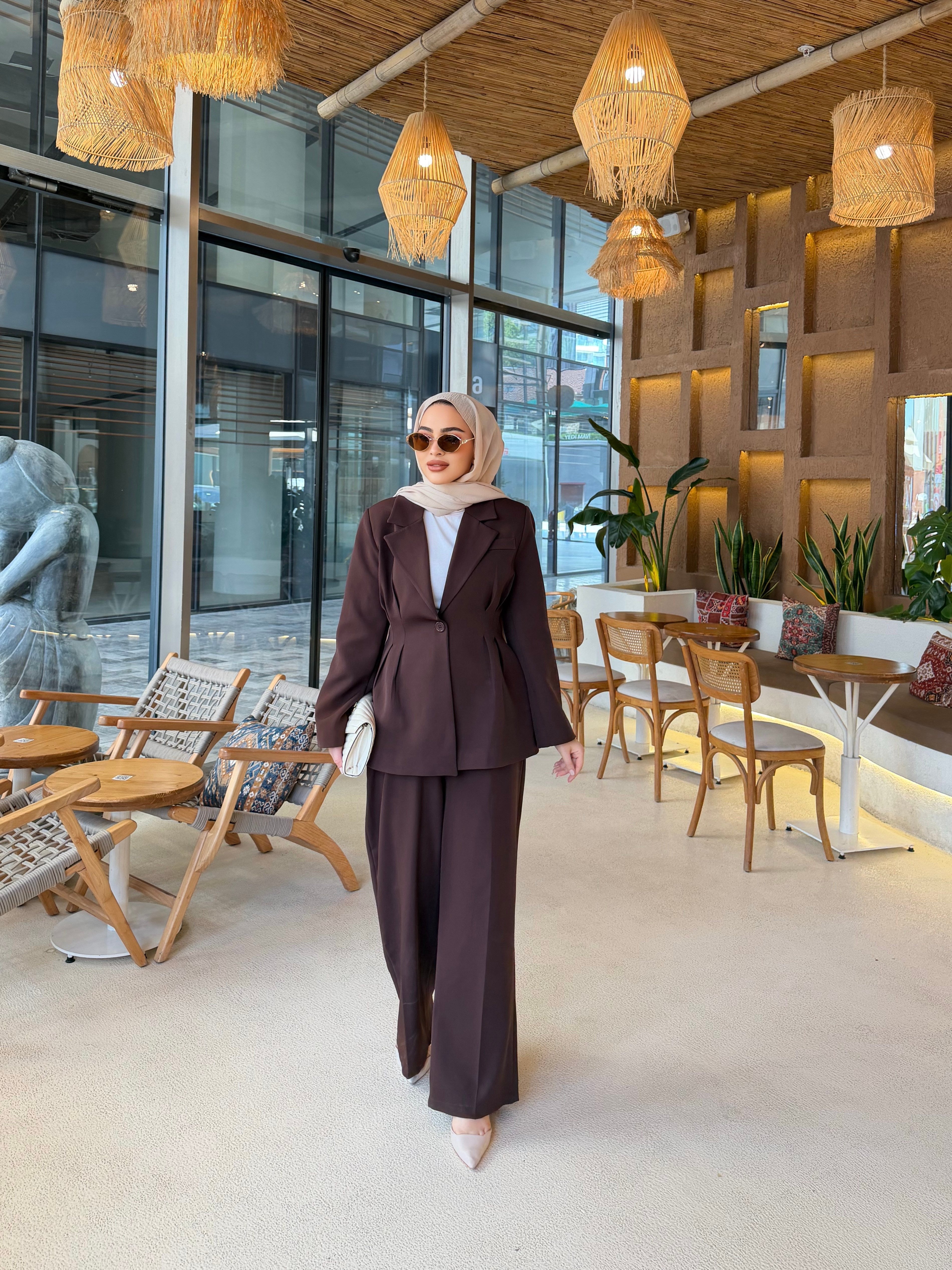 Olla Krep Takım - Kahve