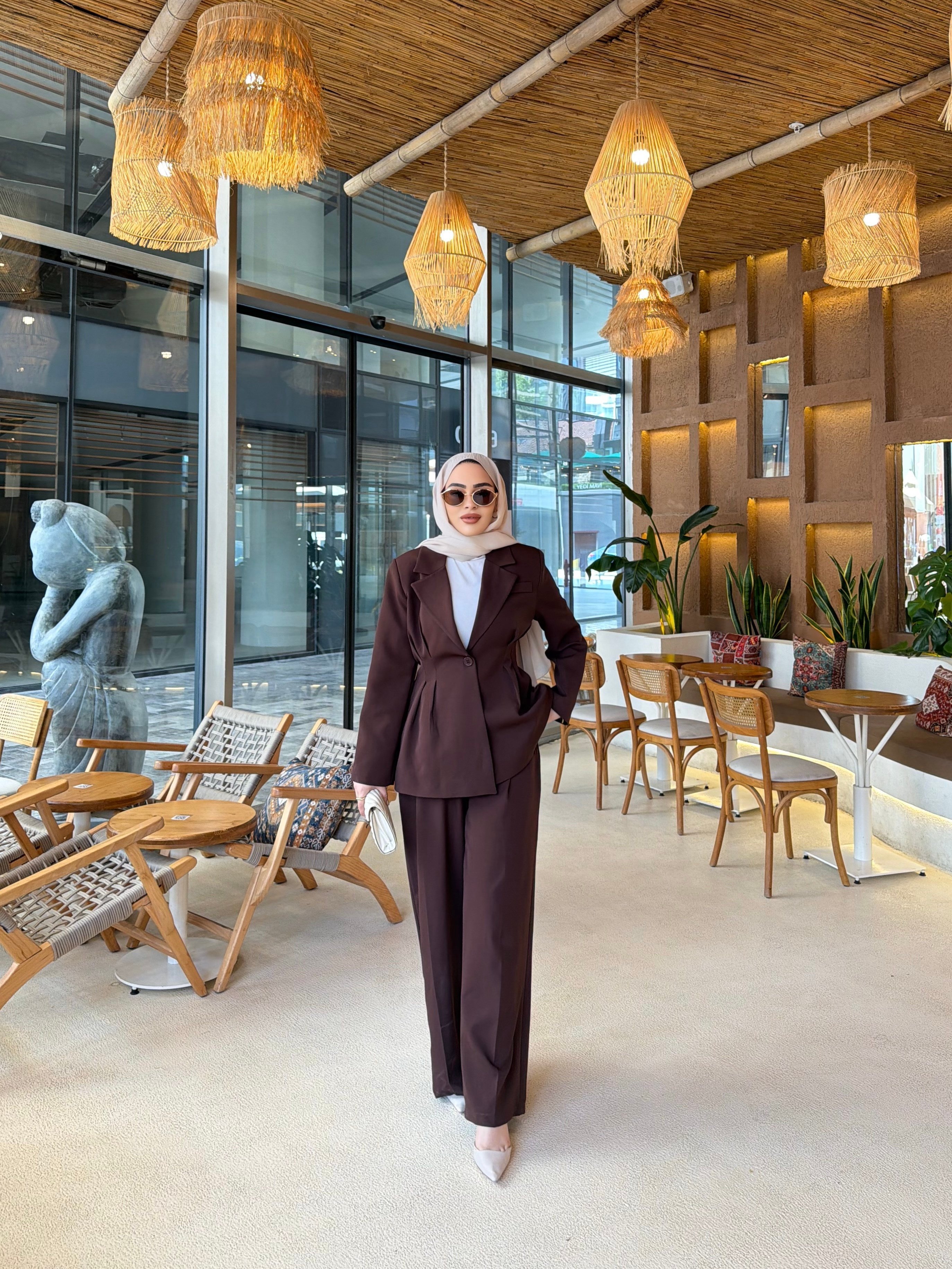 Olla Krep Takım - Kahve