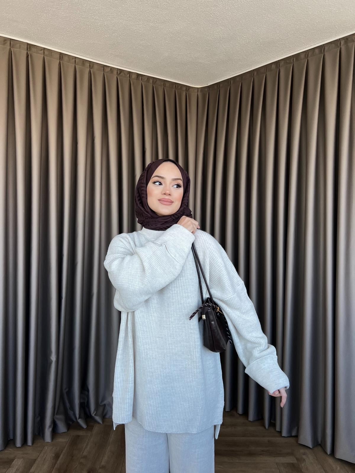 Onna Triko Takım - Bej