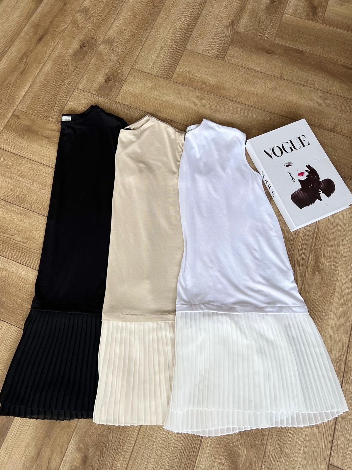 Piliseli İçlik Uzun - Siyah