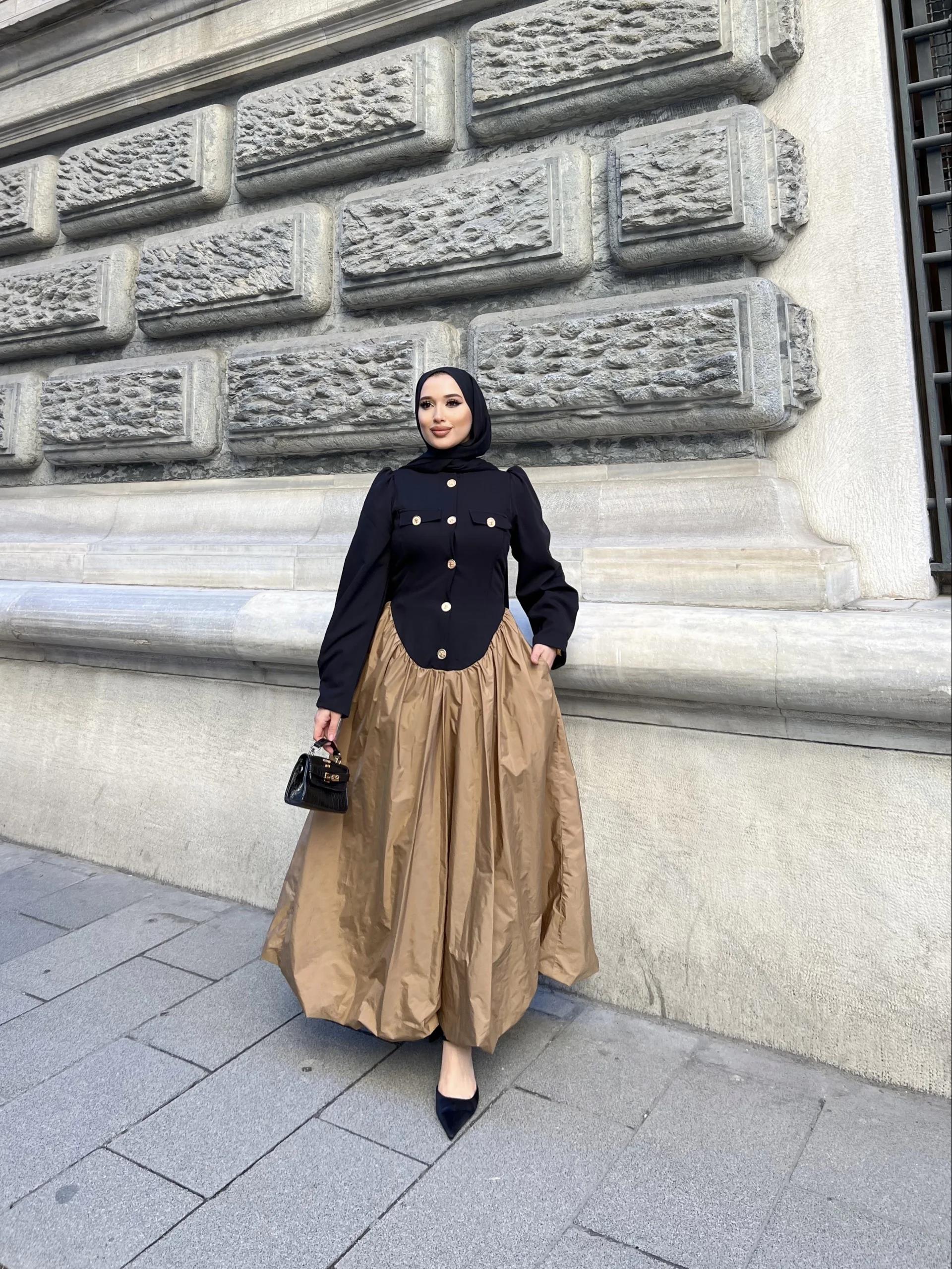 Prenses Elbise - Camel