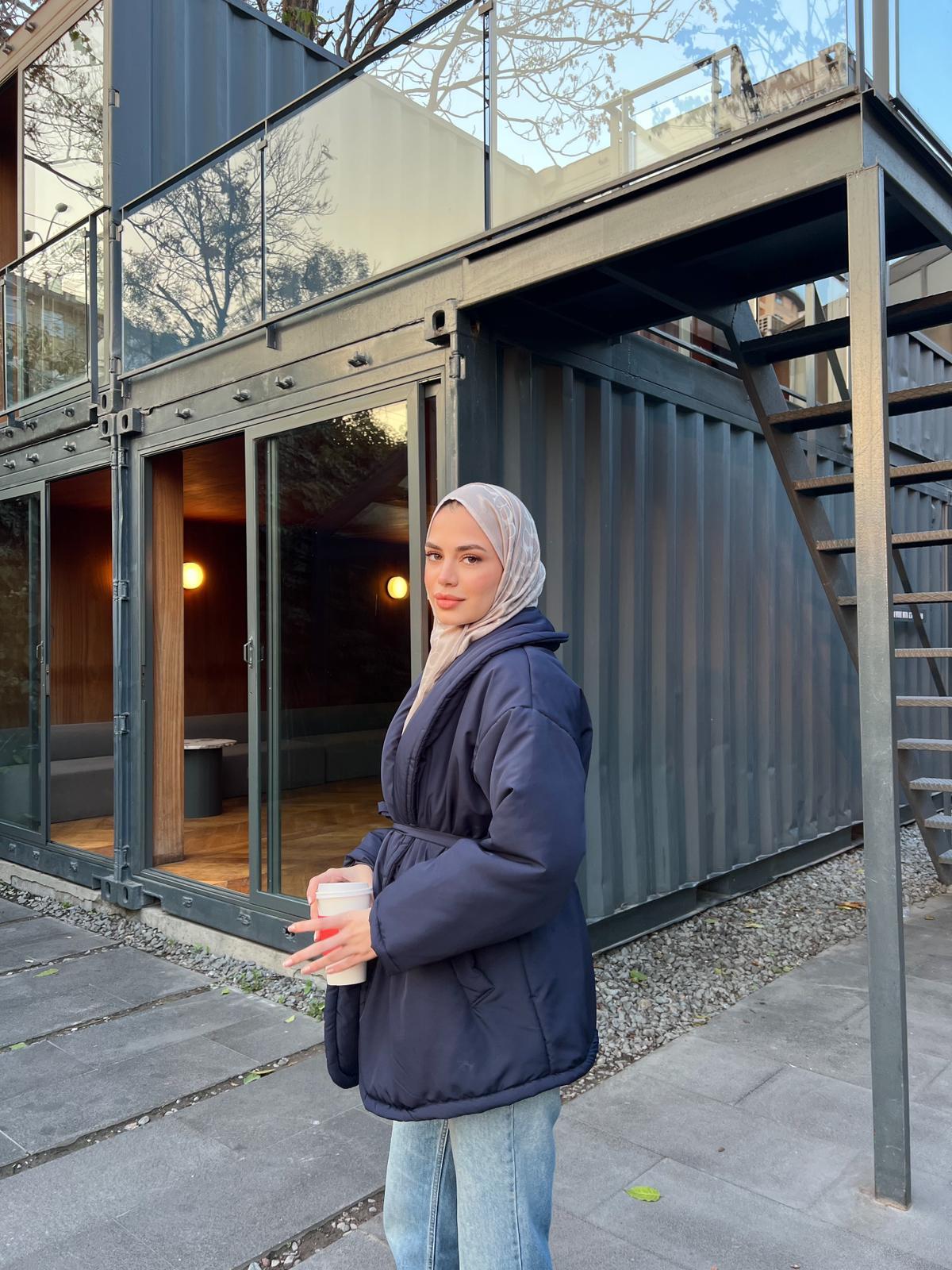 Qess Şişme Mont - Lacivert