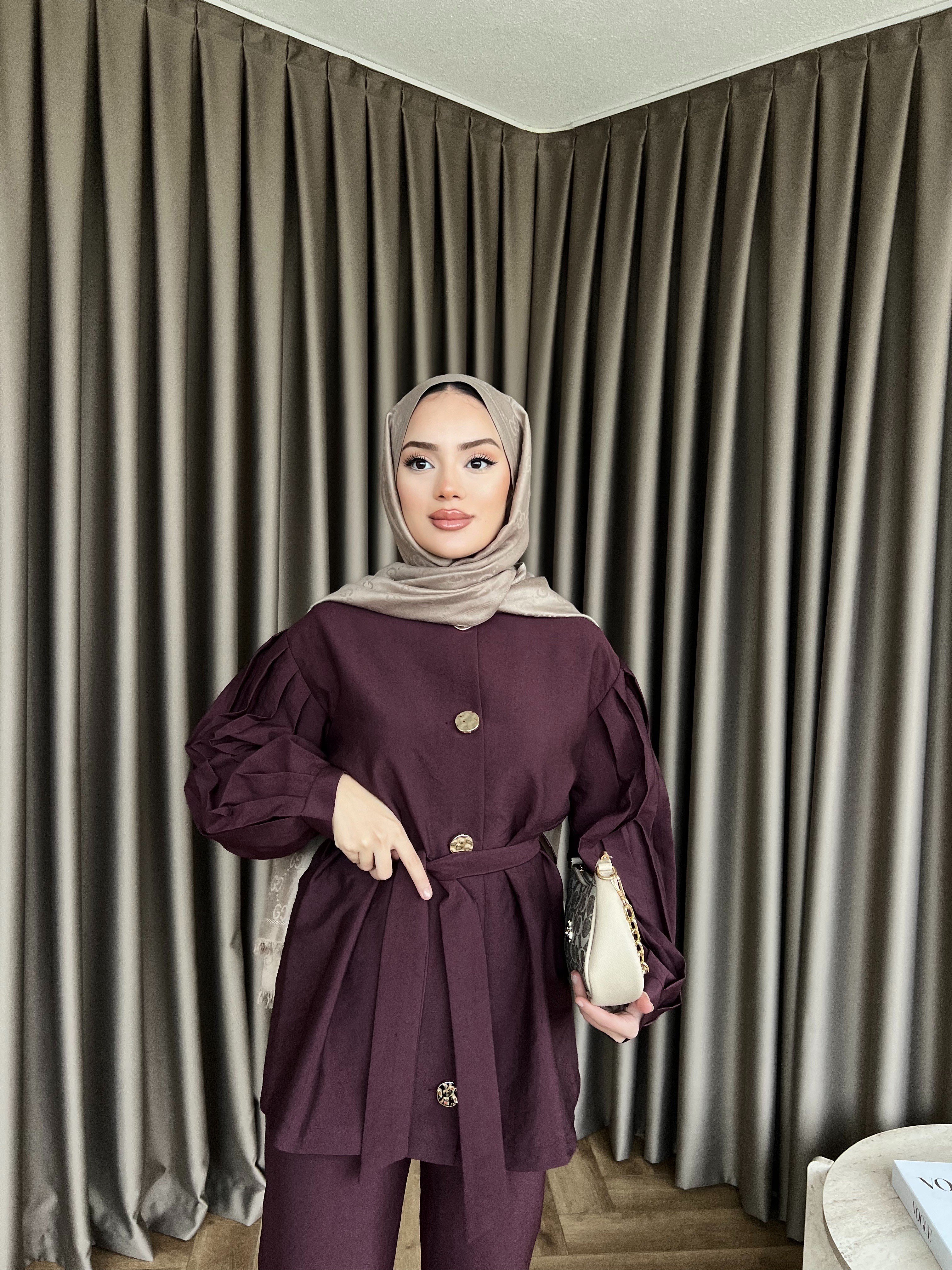 Rakkas Düğmeli Takım - Bordo