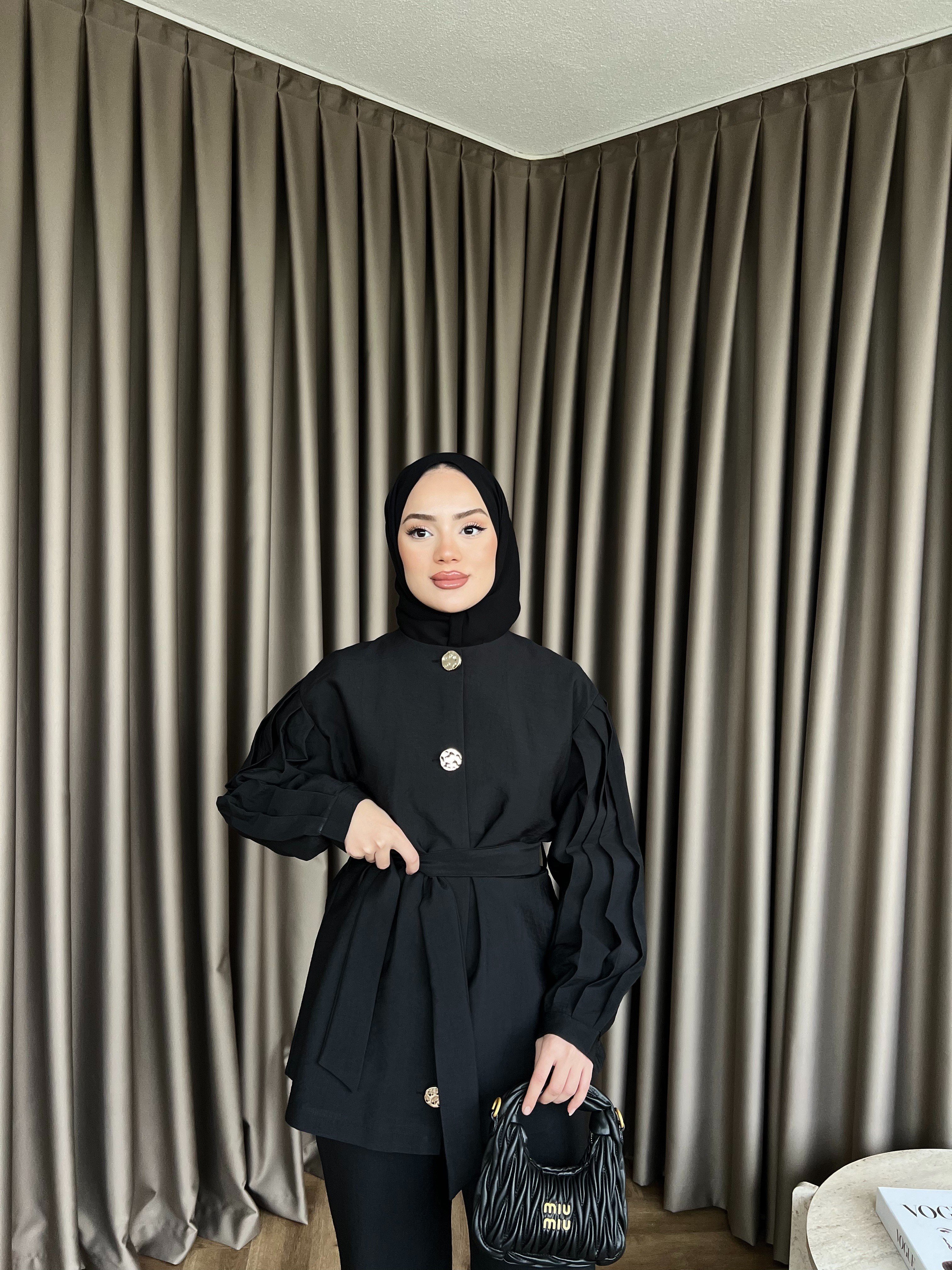 Rakkas Düğmeli Takım - Siyah