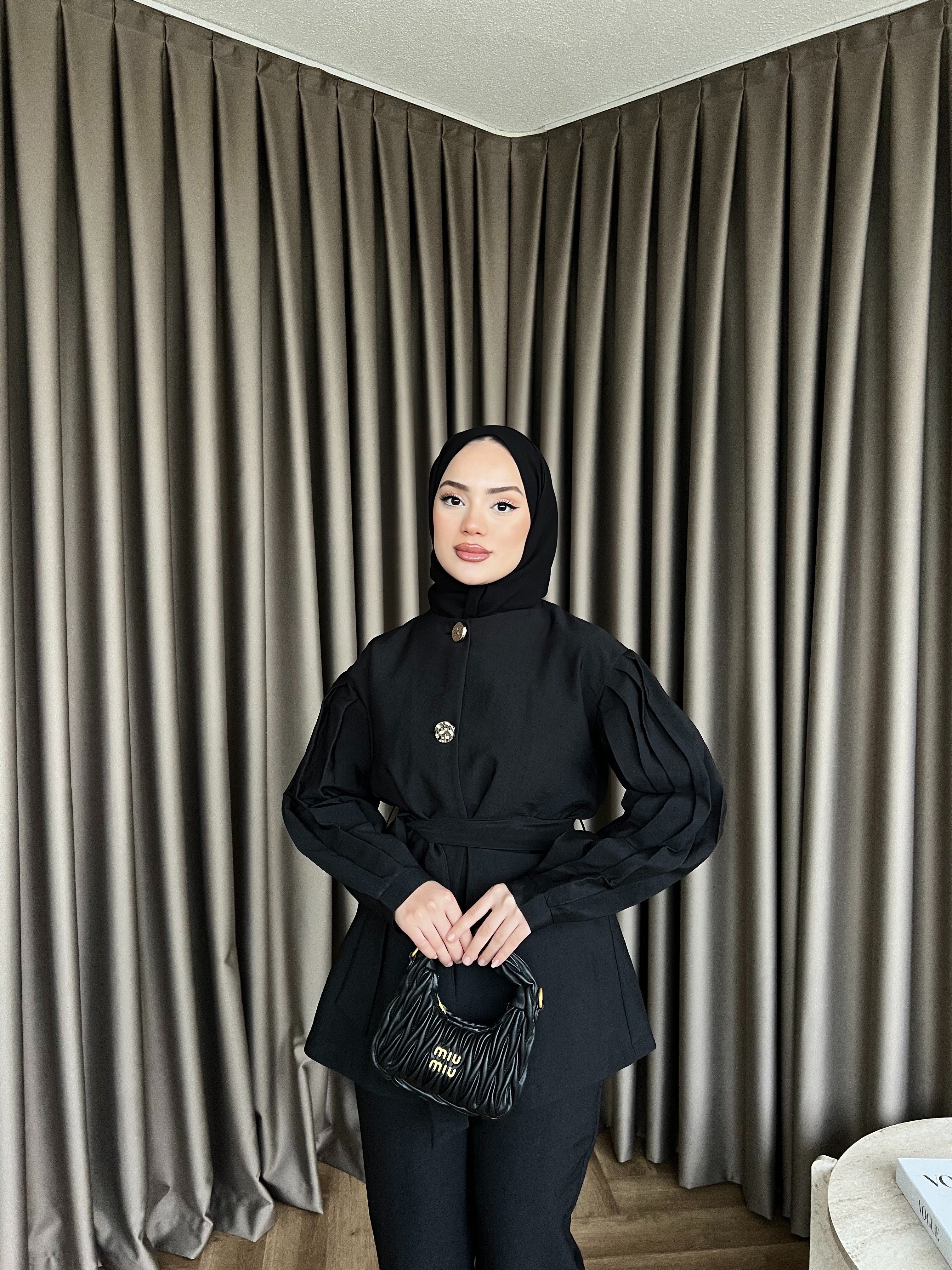 Rakkas Düğmeli Takım - Siyah