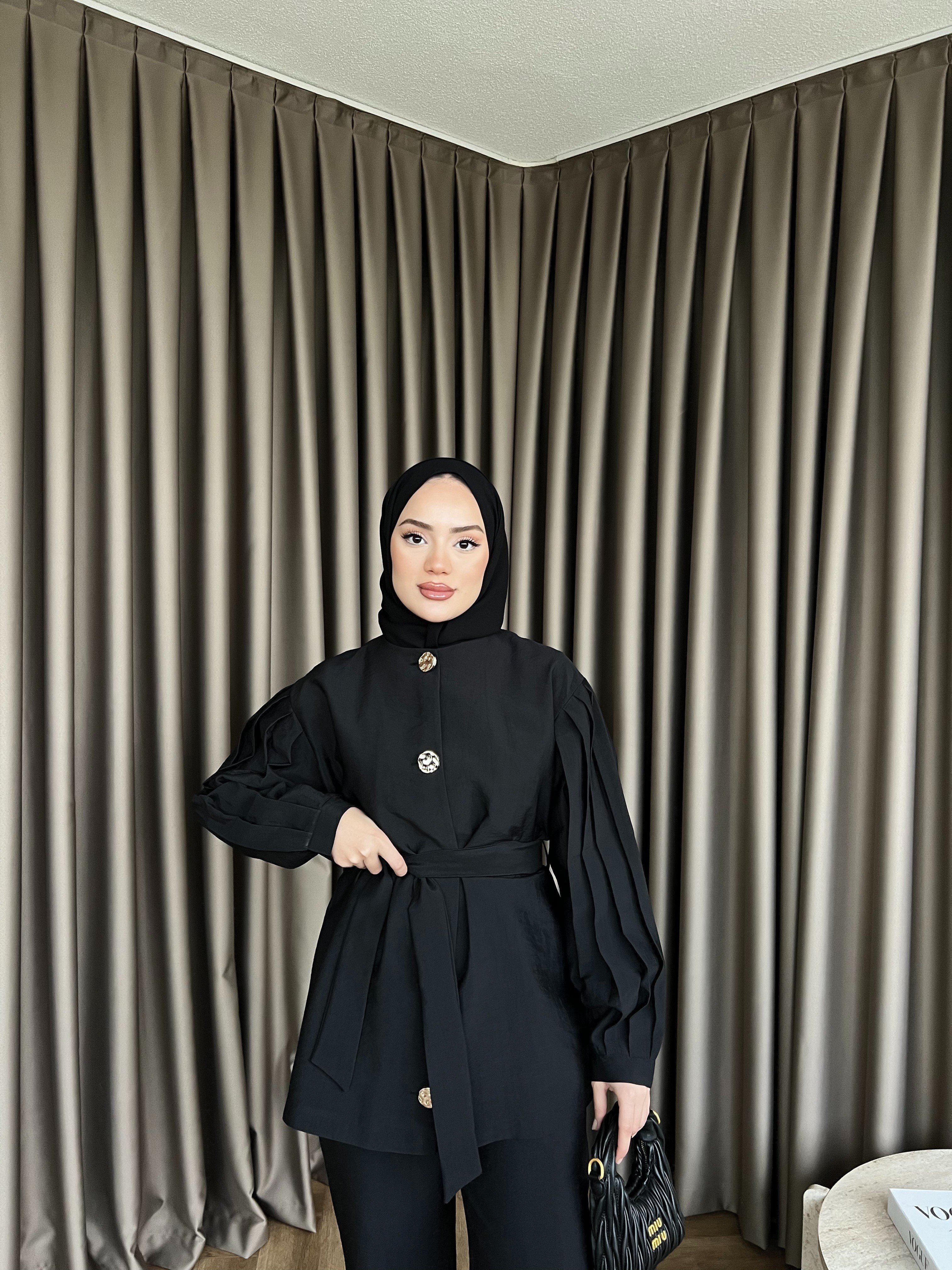 Rakkas Düğmeli Takım - Siyah