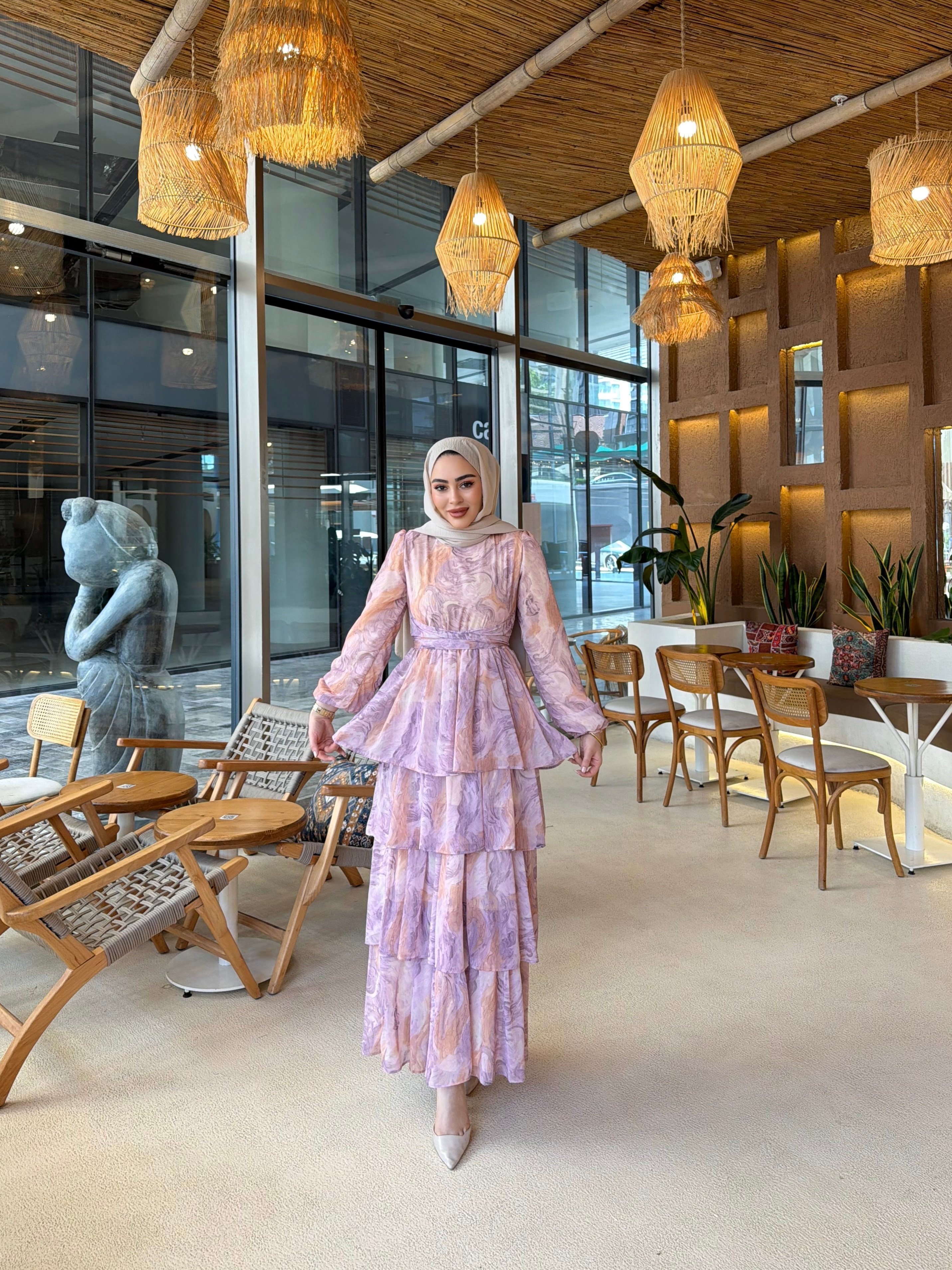 Reels Bel Bağlamalı Elbise - Pembe
