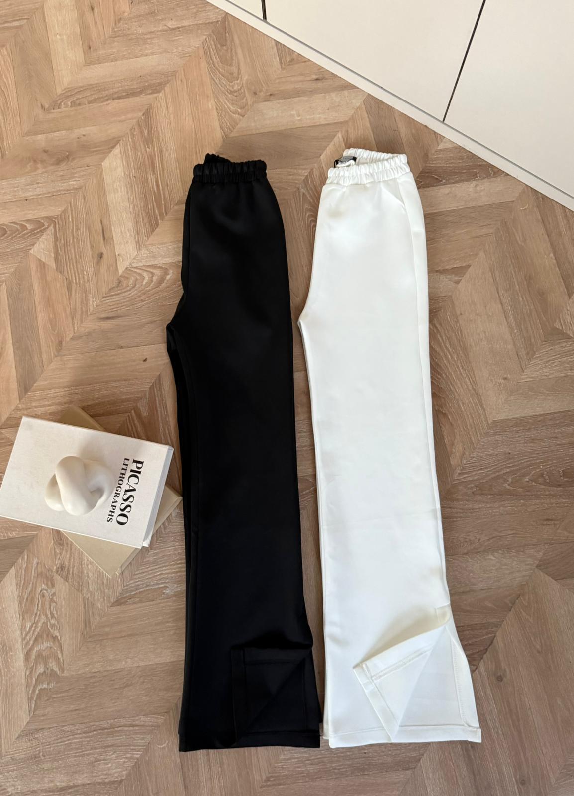 Scuba Yanı Kesik Pantolon - Beyaz