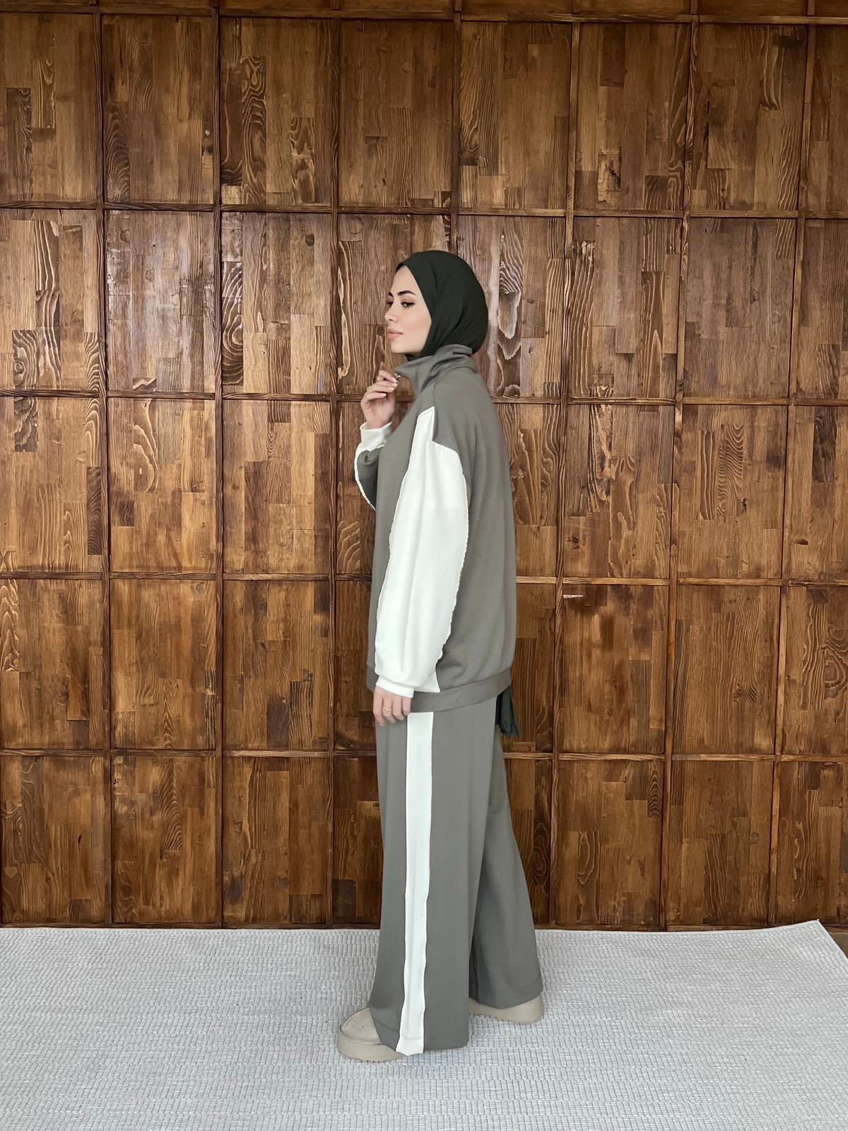 Şeritli Oysh Takım - Mint