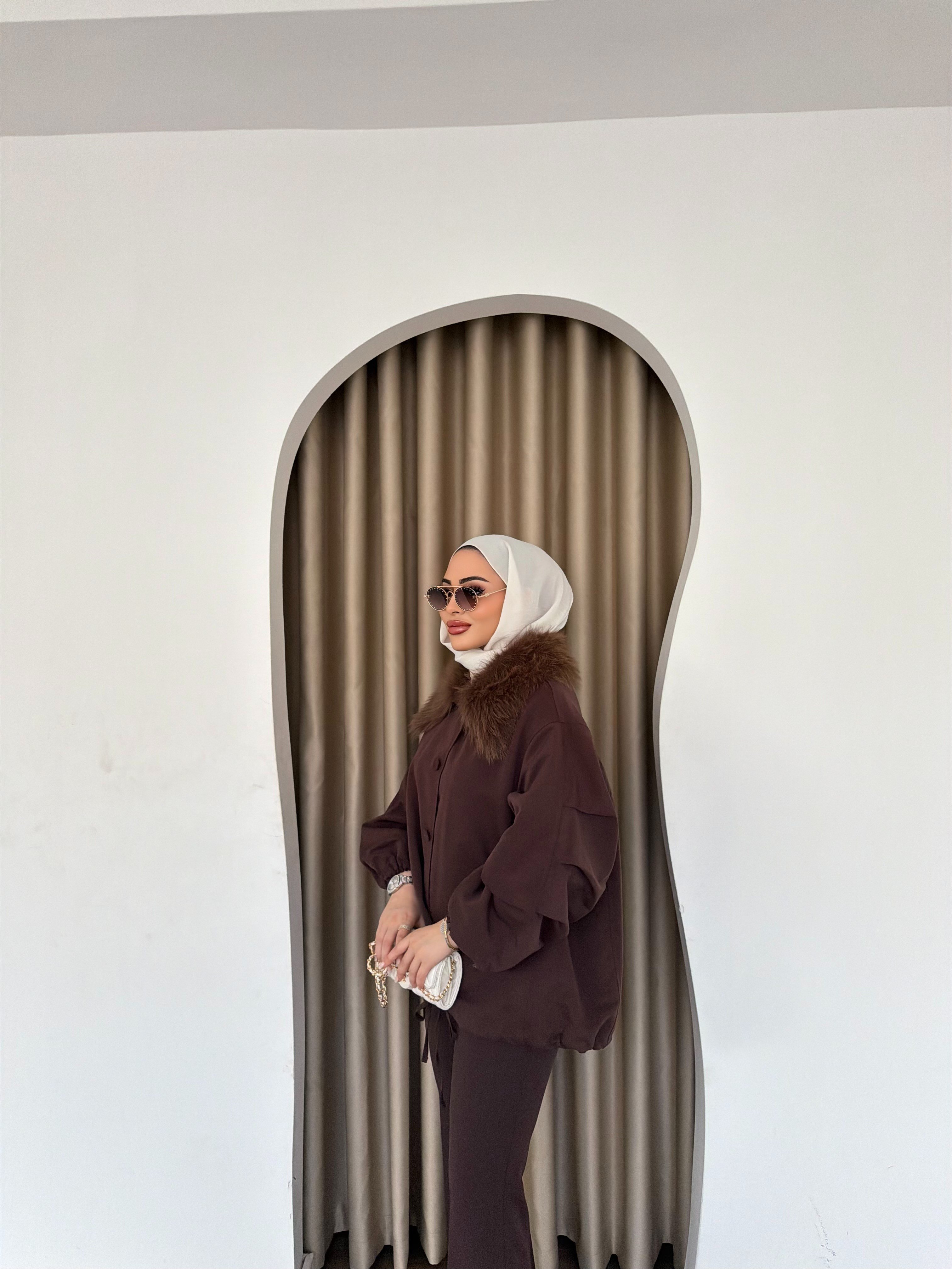 Seta Kürk Detay Ceket - Siyah