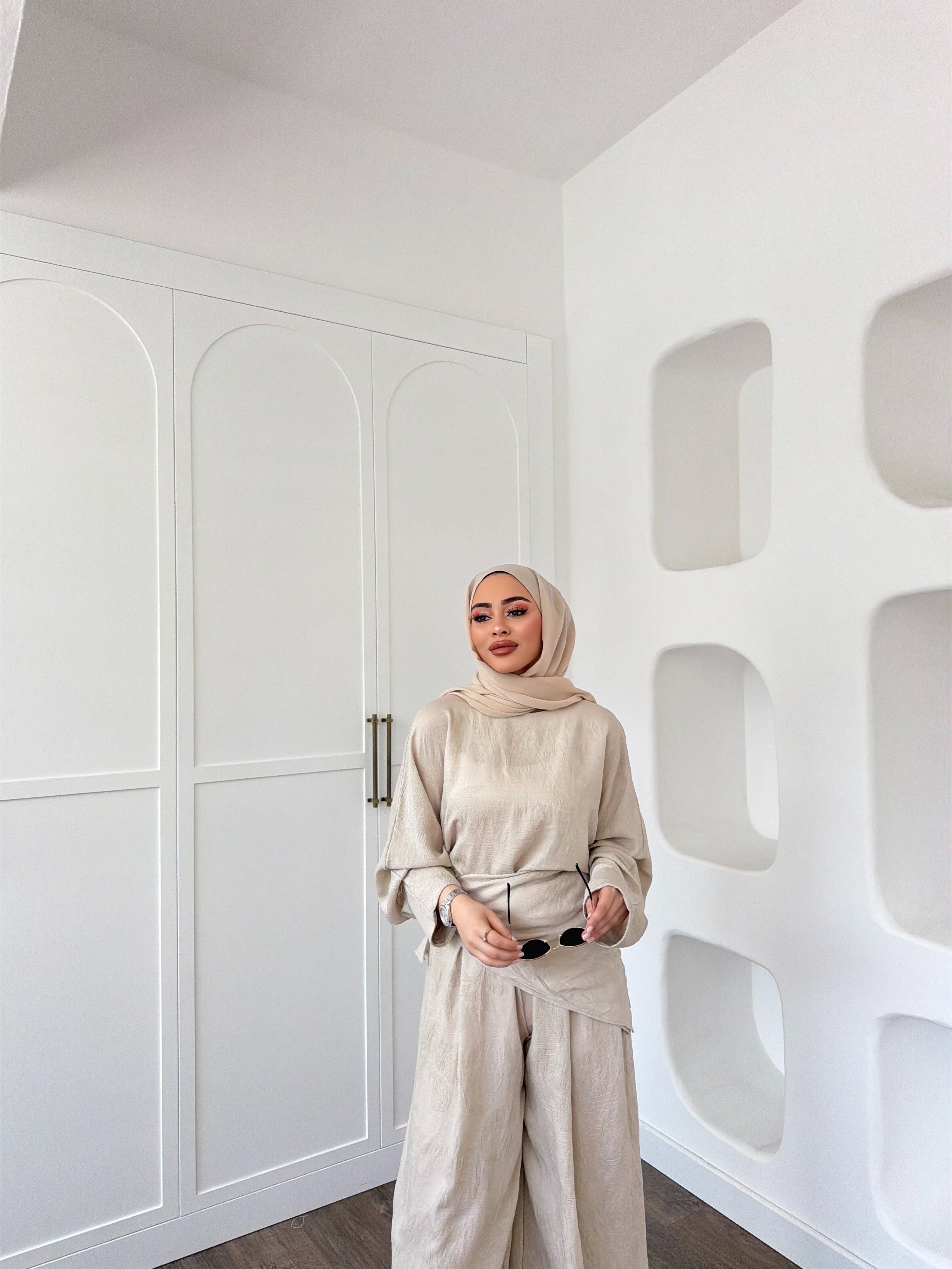 Şeyna Şalvar Takım - Bej