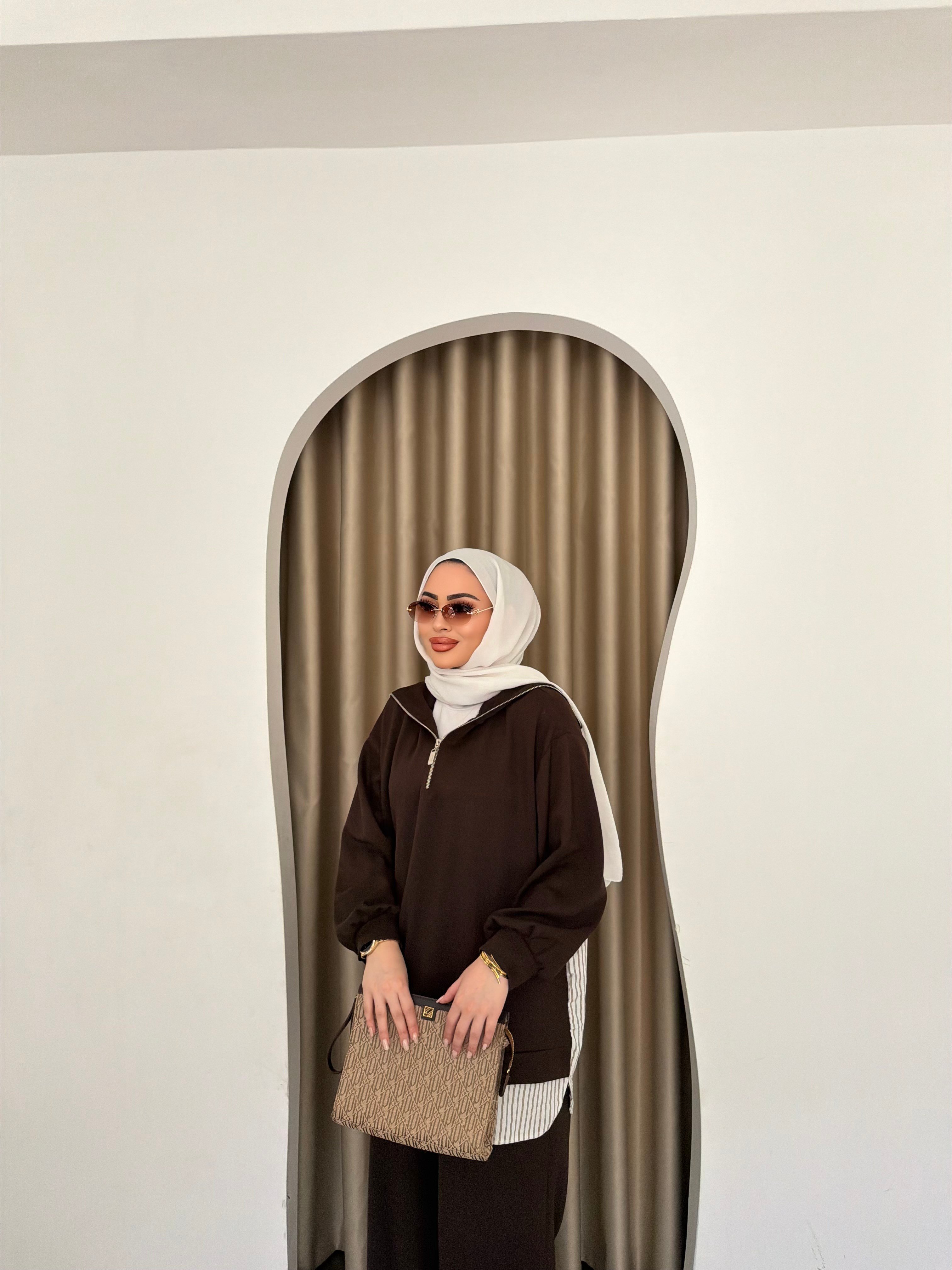 Şila Gömlek Oysh Takım - Kahve