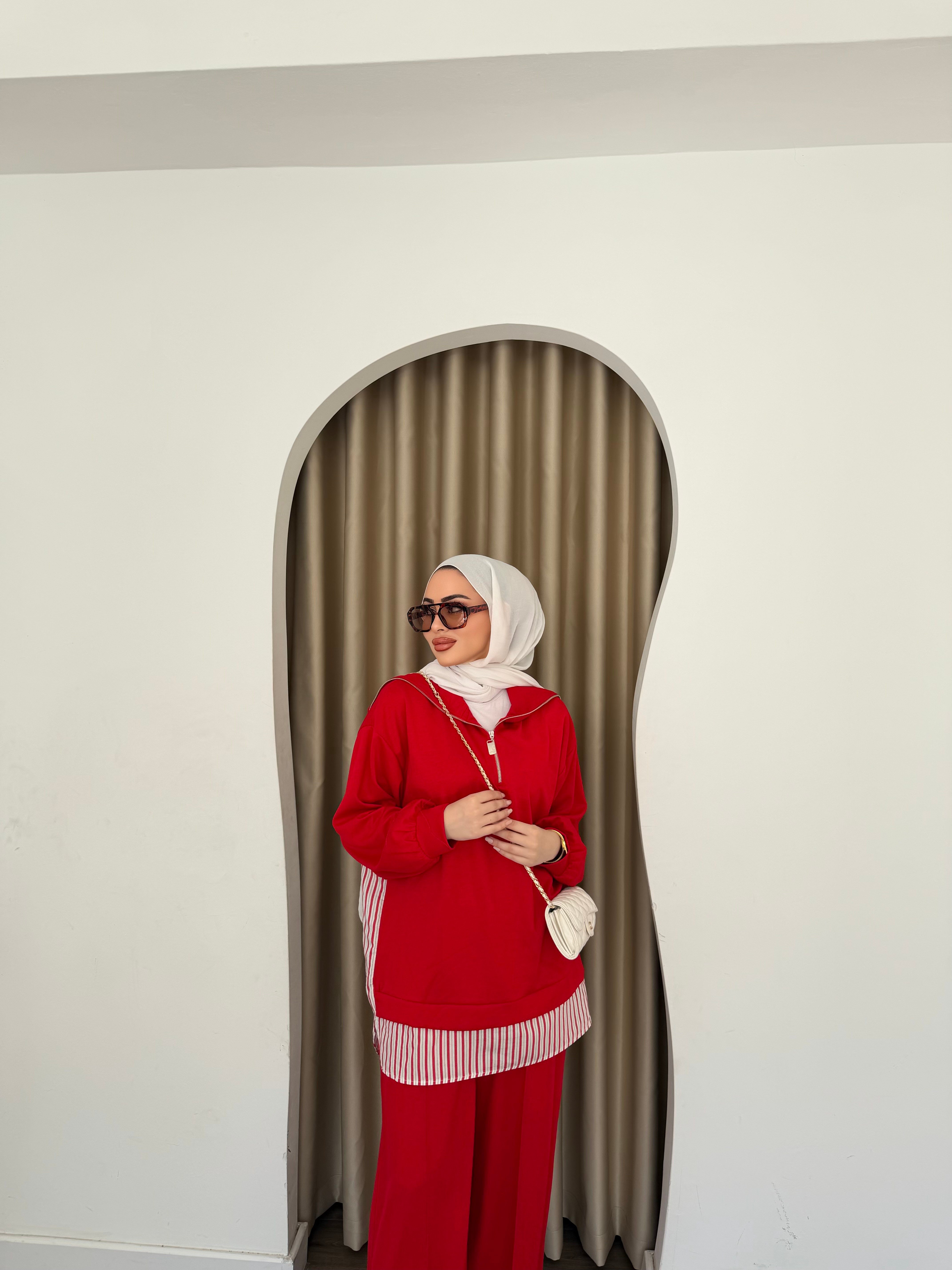 Şila Gömlek Oysh Takım - Kırmızı