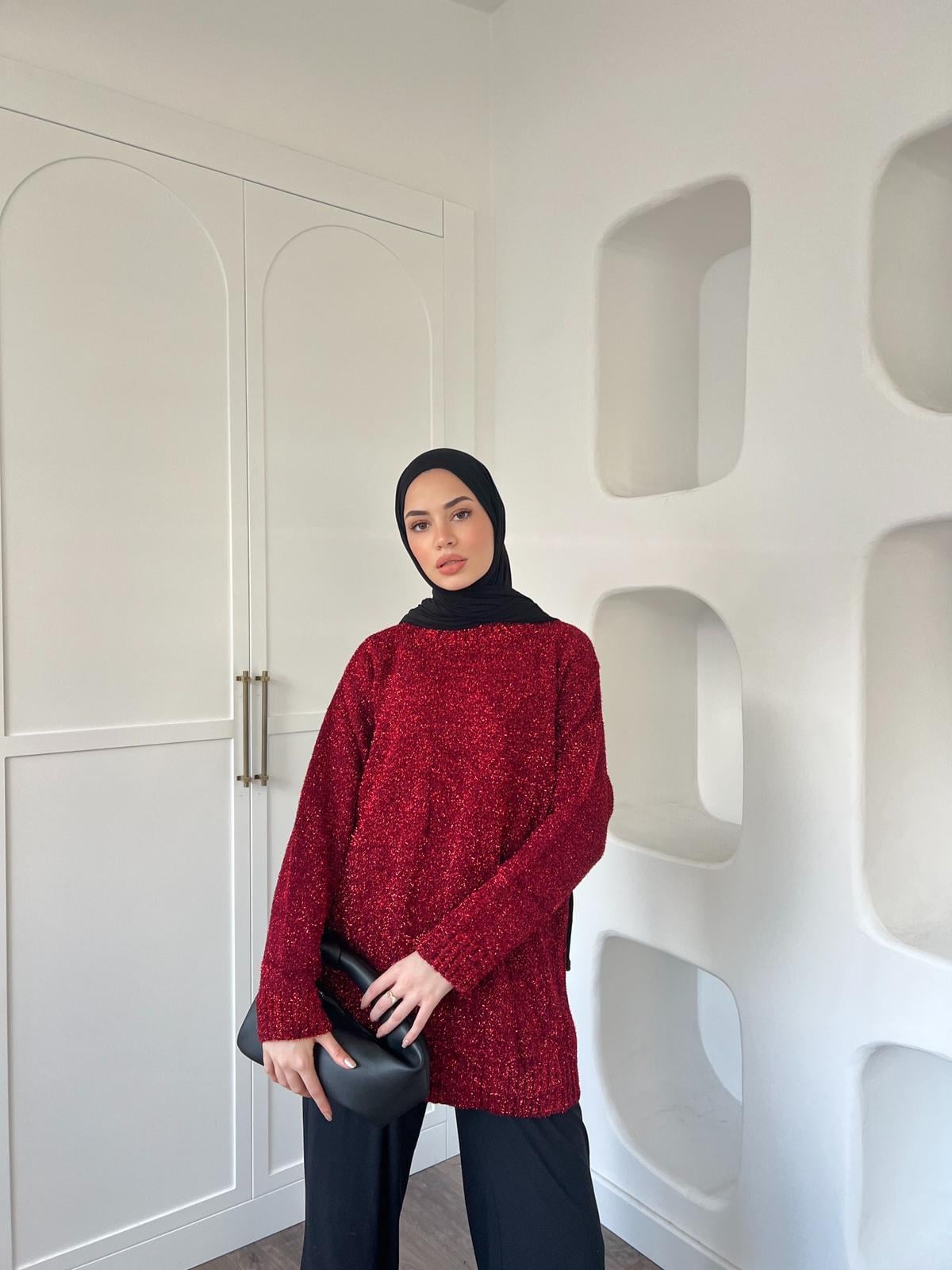 Simli Kazak Kırmızı