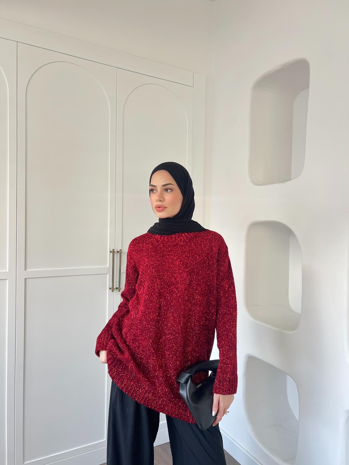 Simli Kazak Kırmızı