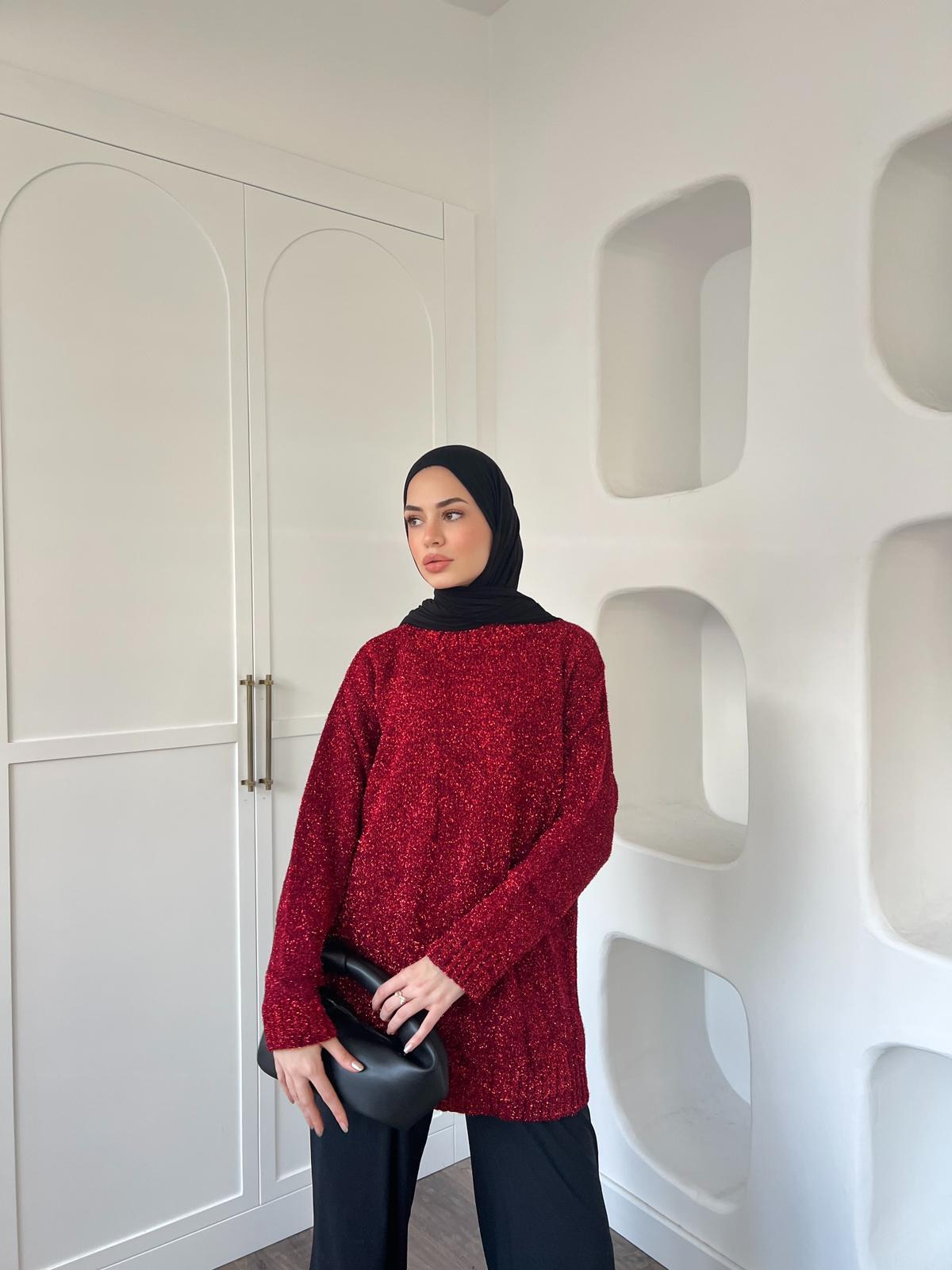 Simli Kazak Kırmızı