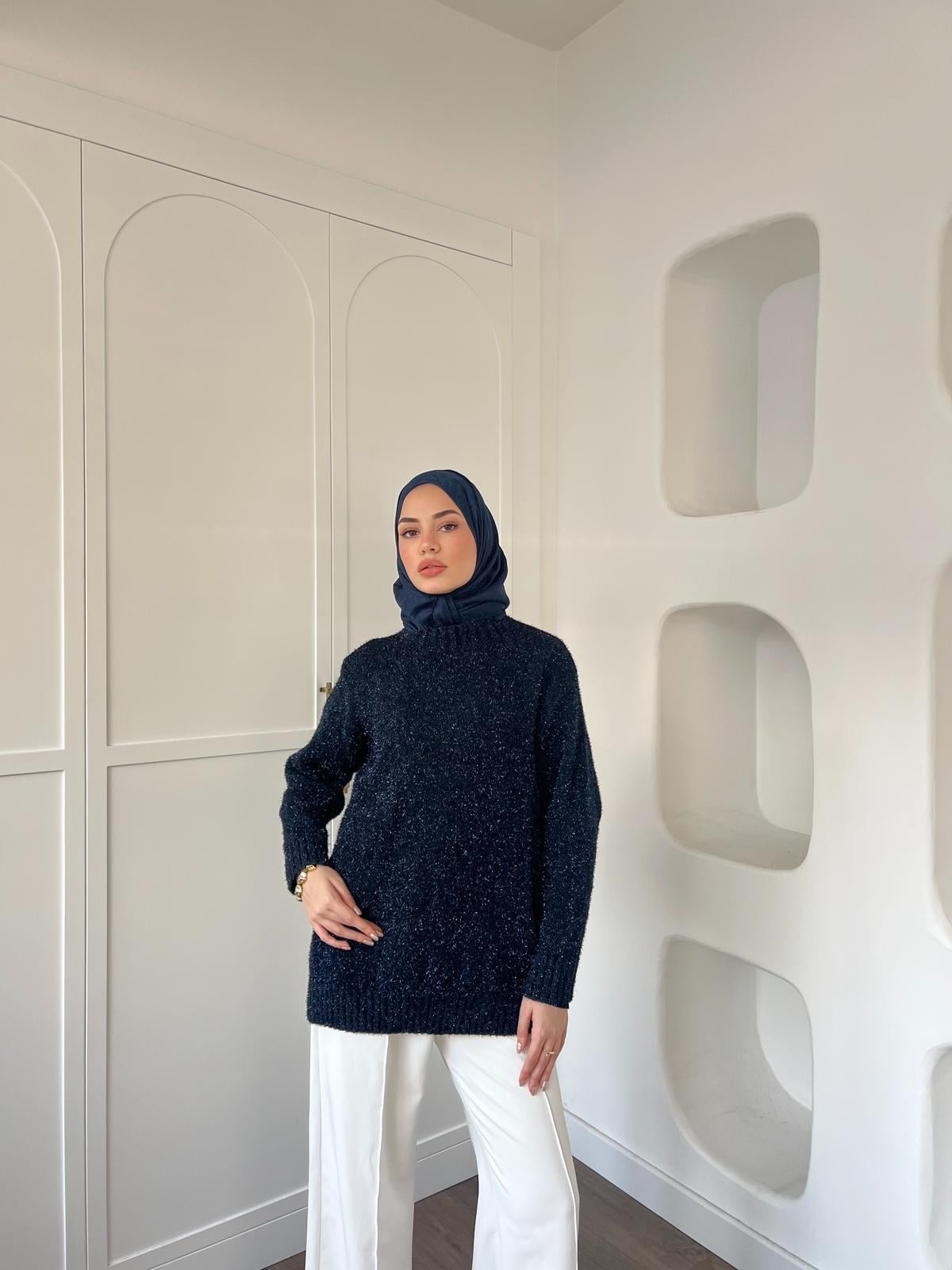 Simli Kazak Lacivert 