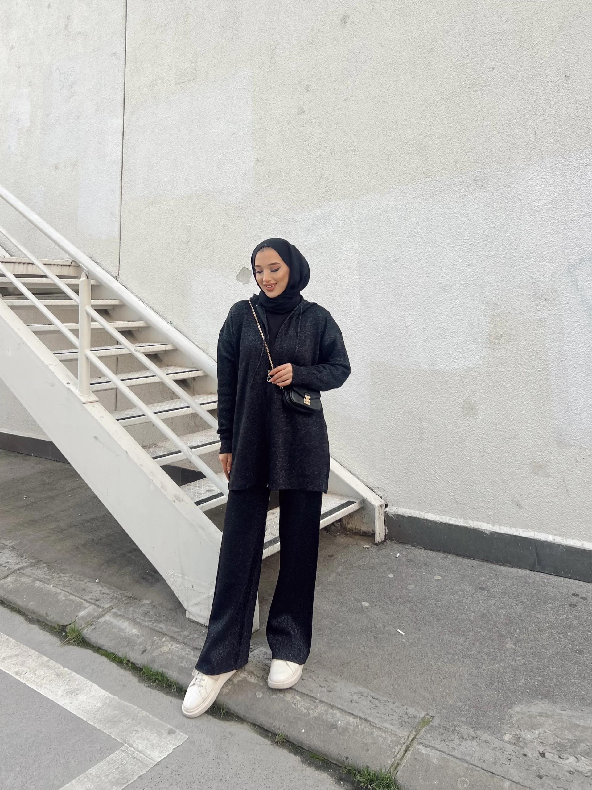 Simli Takım Siyah