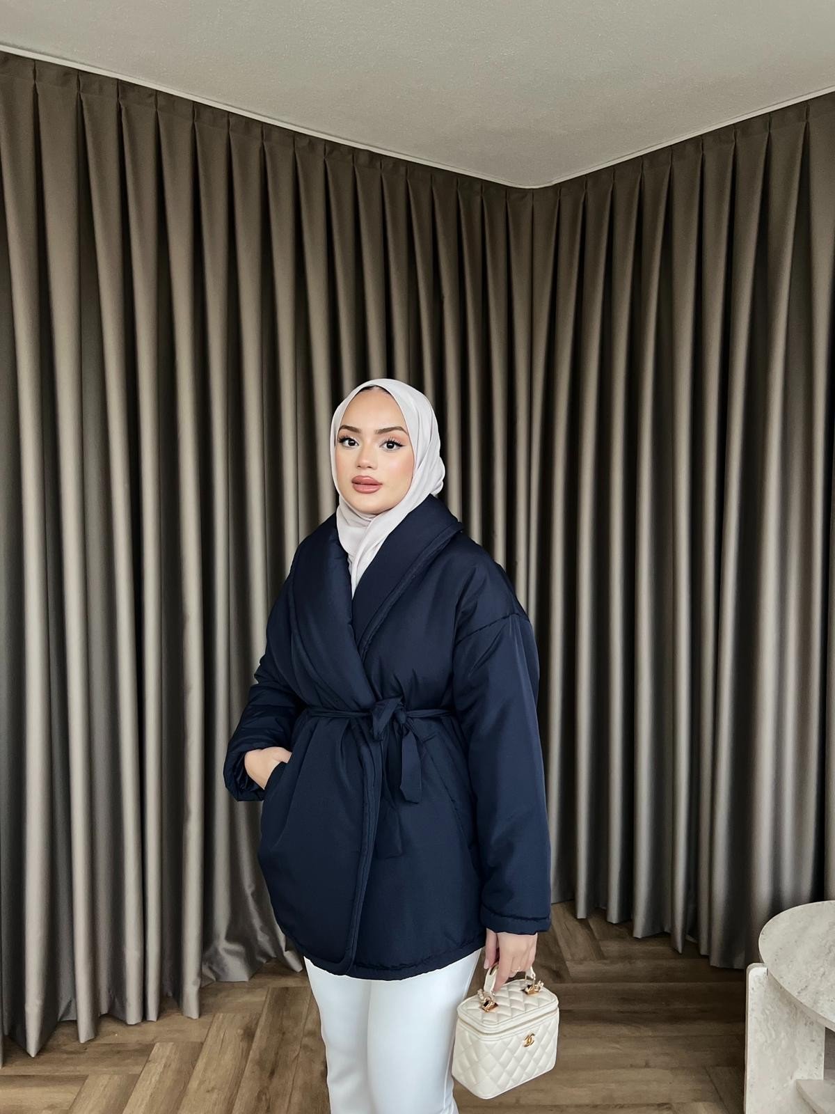 Şişme Mont - Lacivert