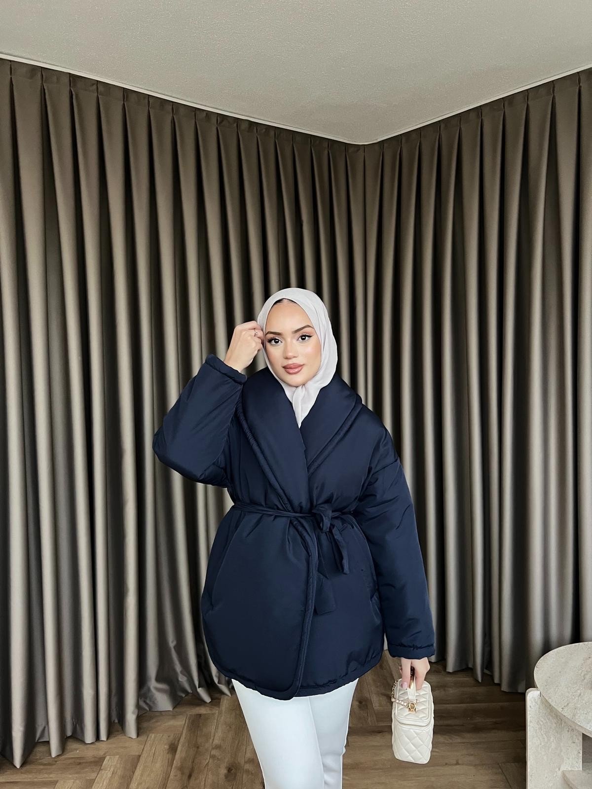 Şişme Mont - Lacivert