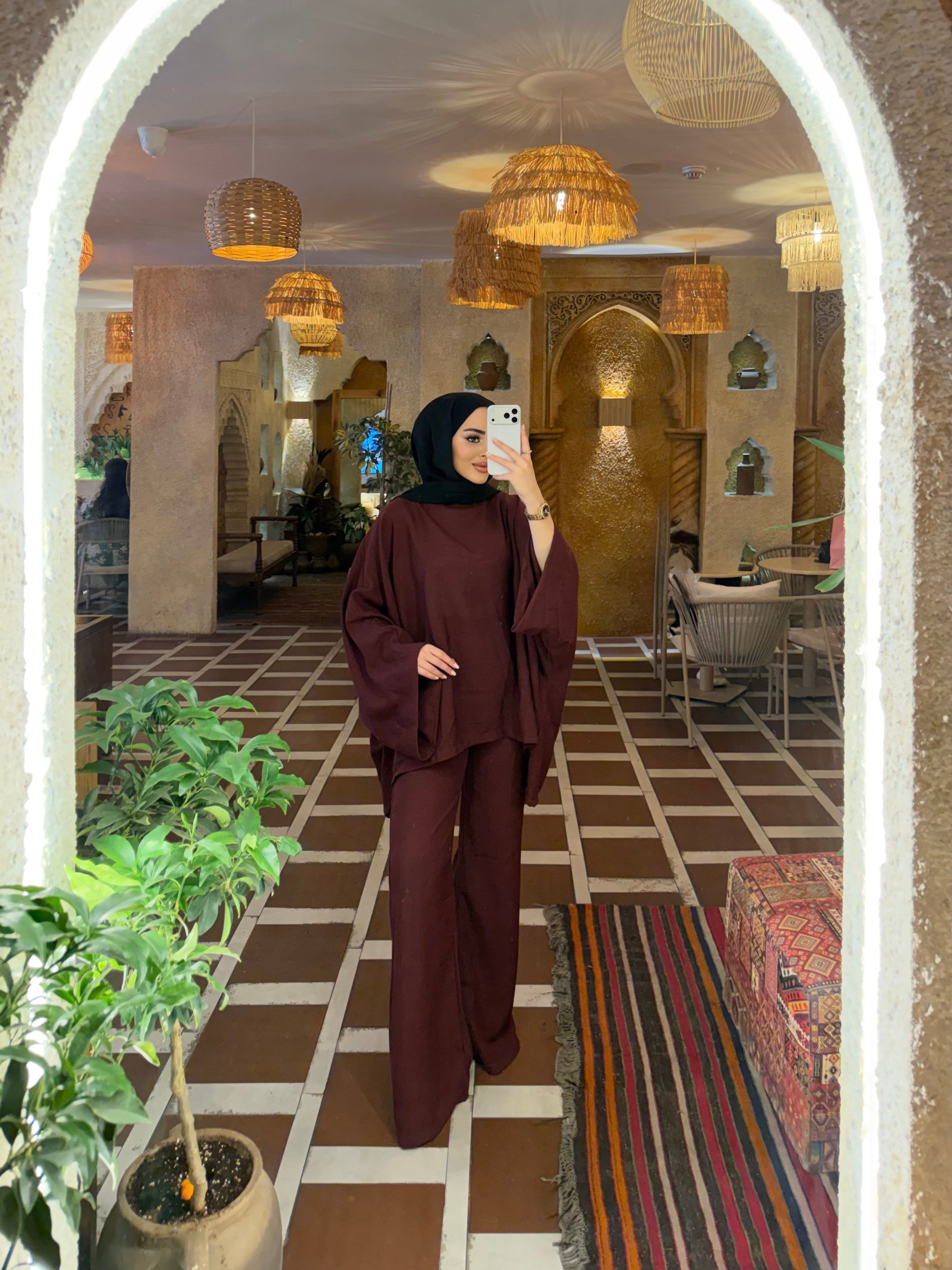 Su Keten Takım -Bordo