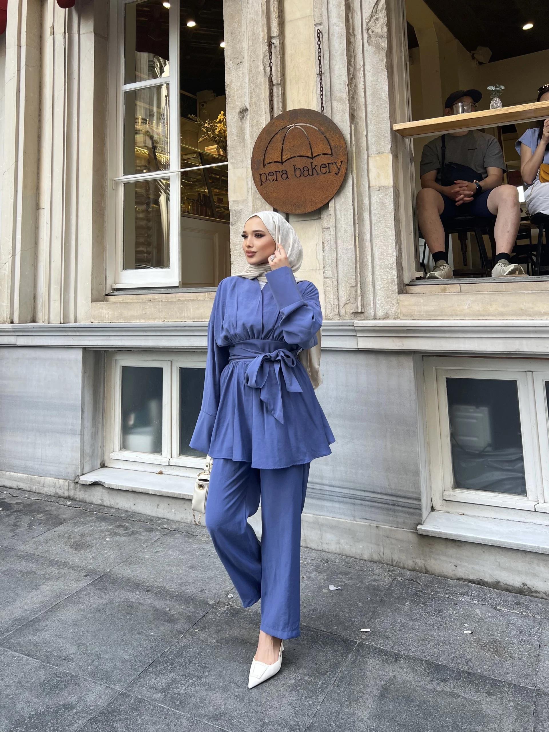 Sude Bağlamalı Takım - İndigo