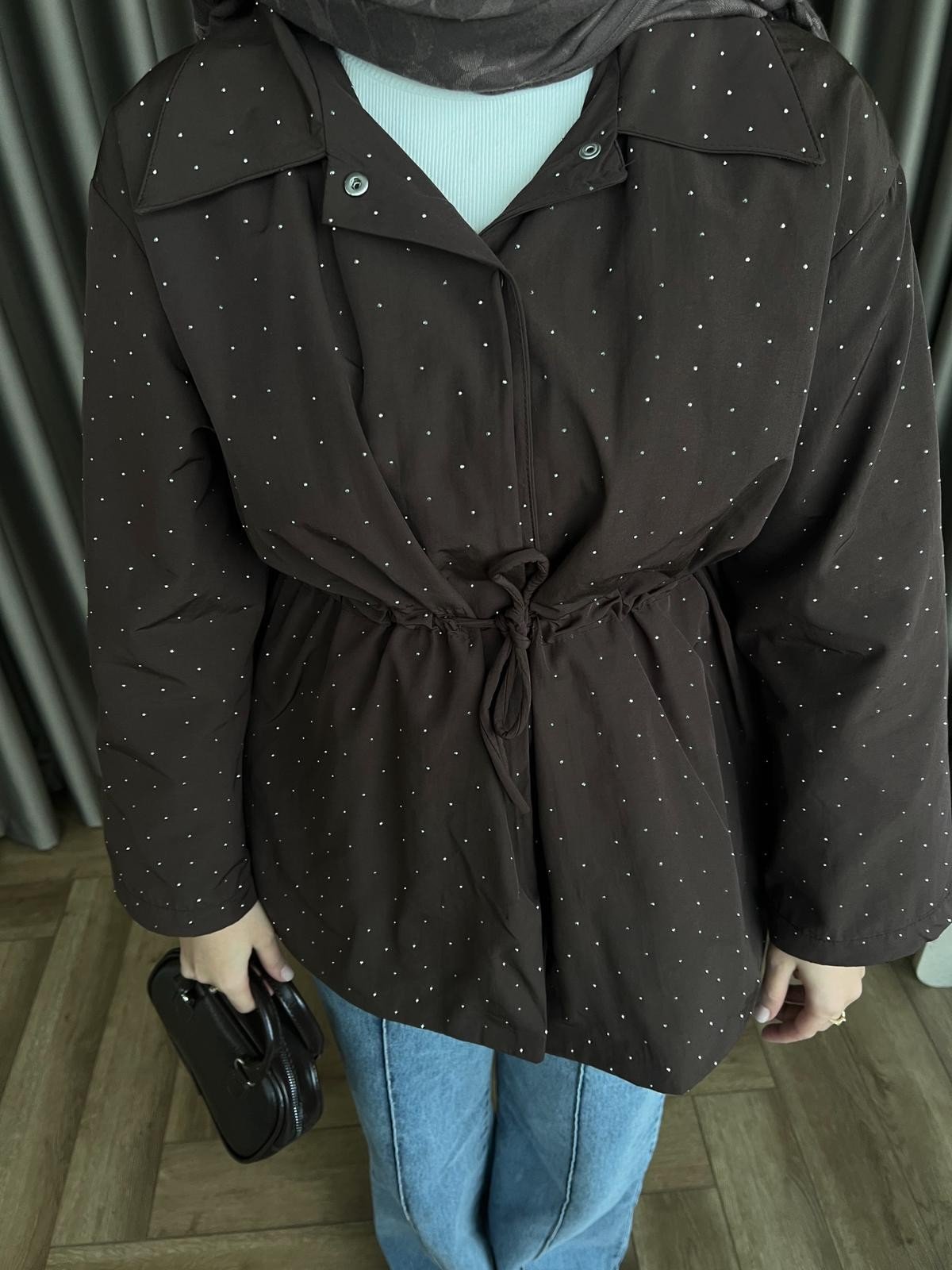 Taşlı Trenç - Acı Kahve