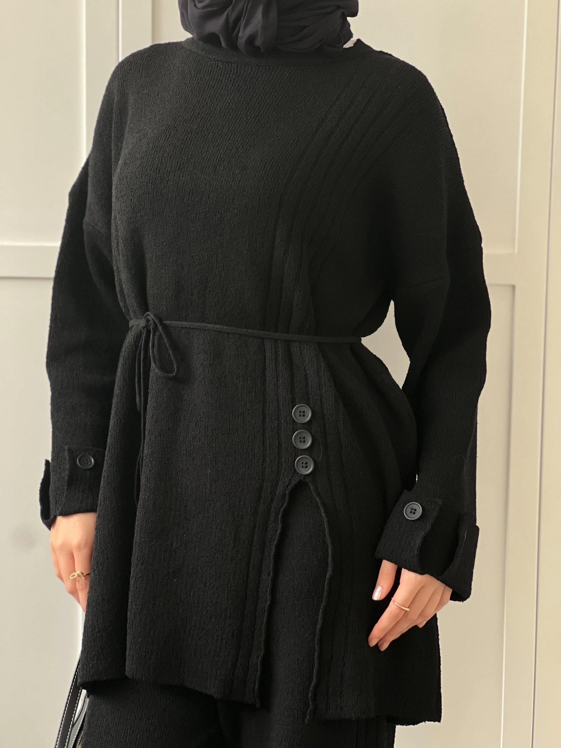 Vadi Düğmeli Takım - Siyah