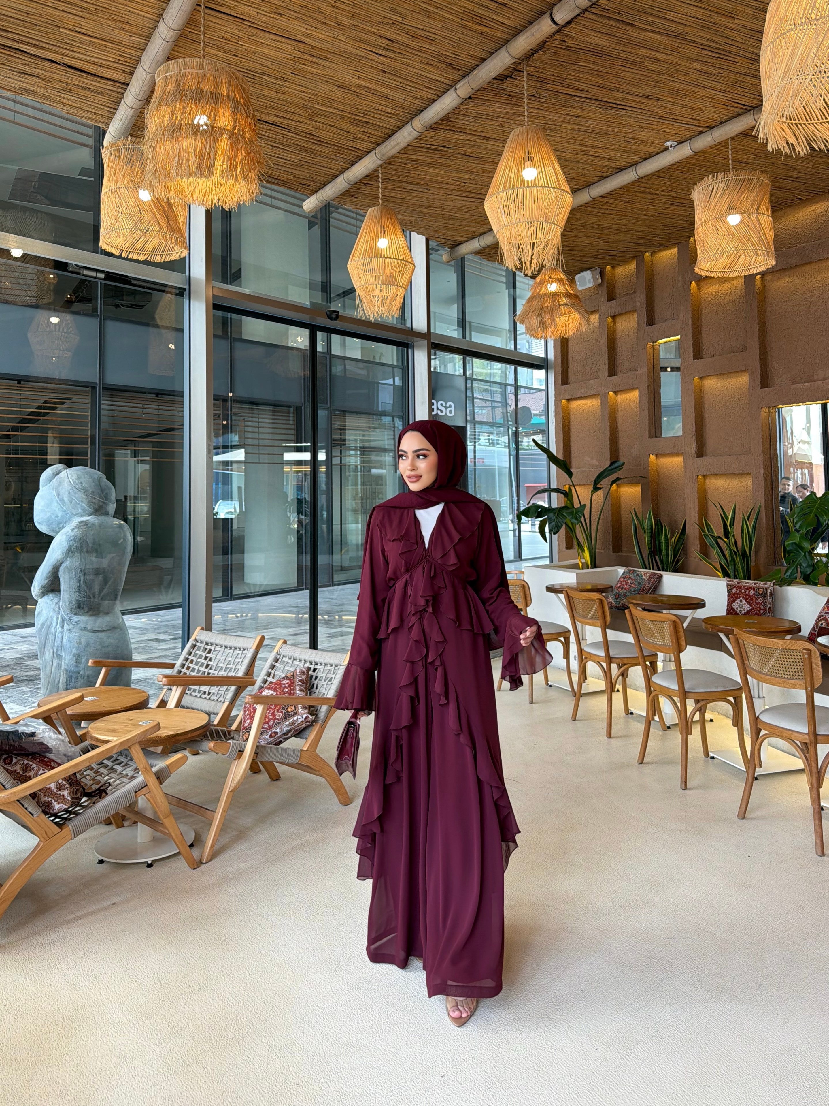 Wessalla Kimona Takım - Bordo