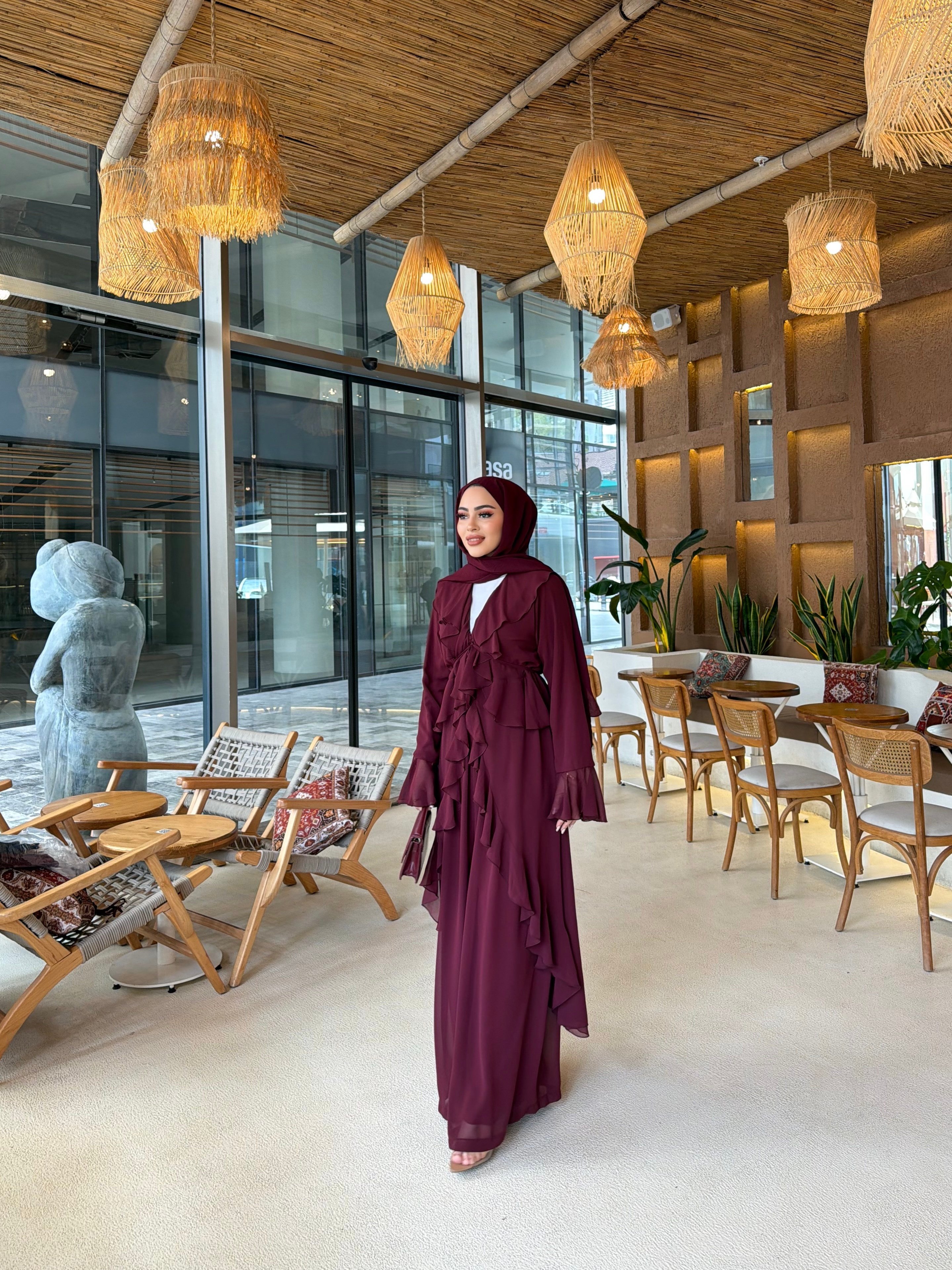 Wessalla Kimona Takım - Bordo