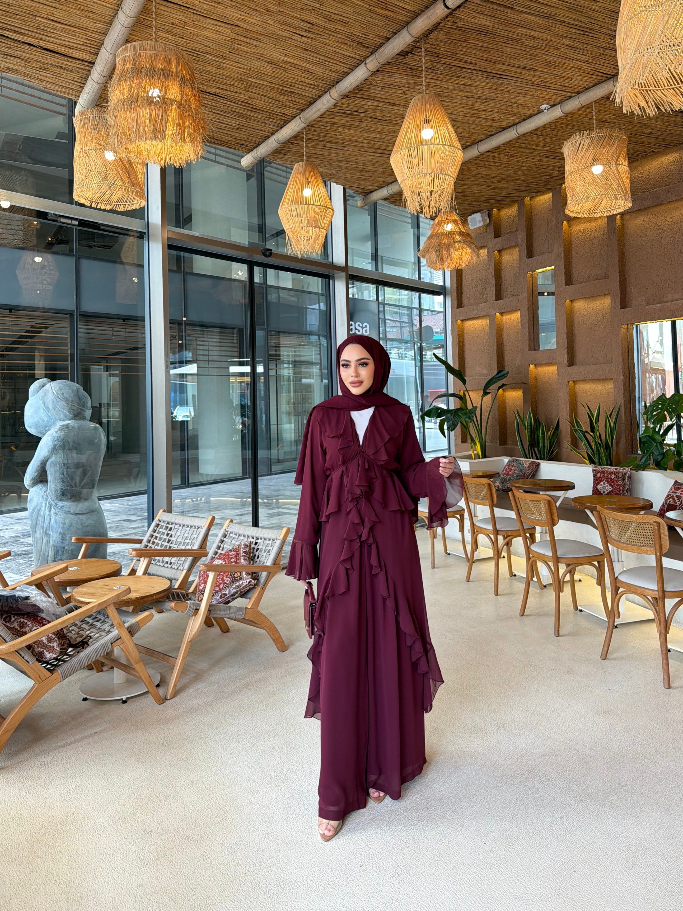 Wessalla Kimona Takım - Bordo