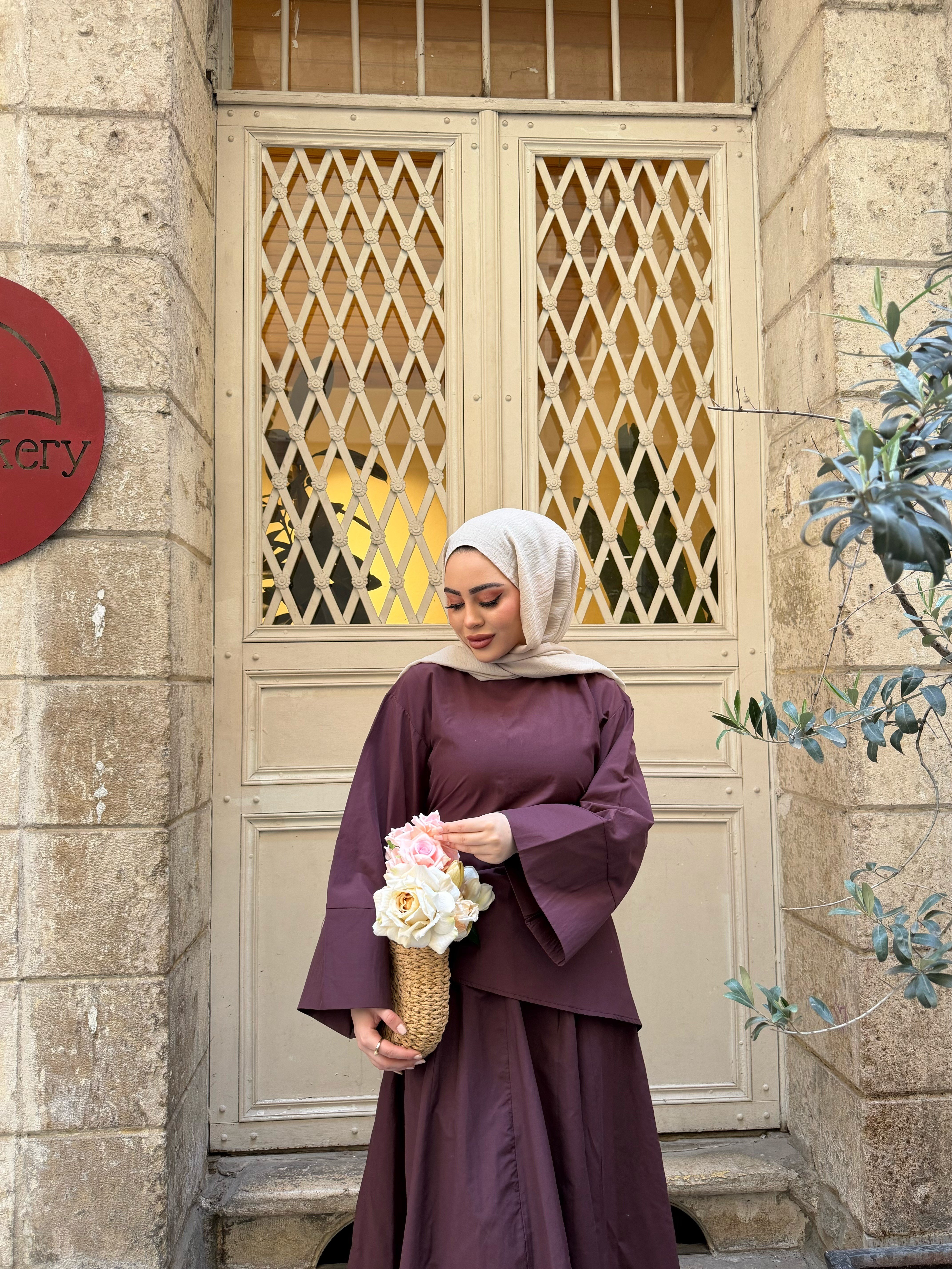 Yalın Etekli Takım - Mürdüm