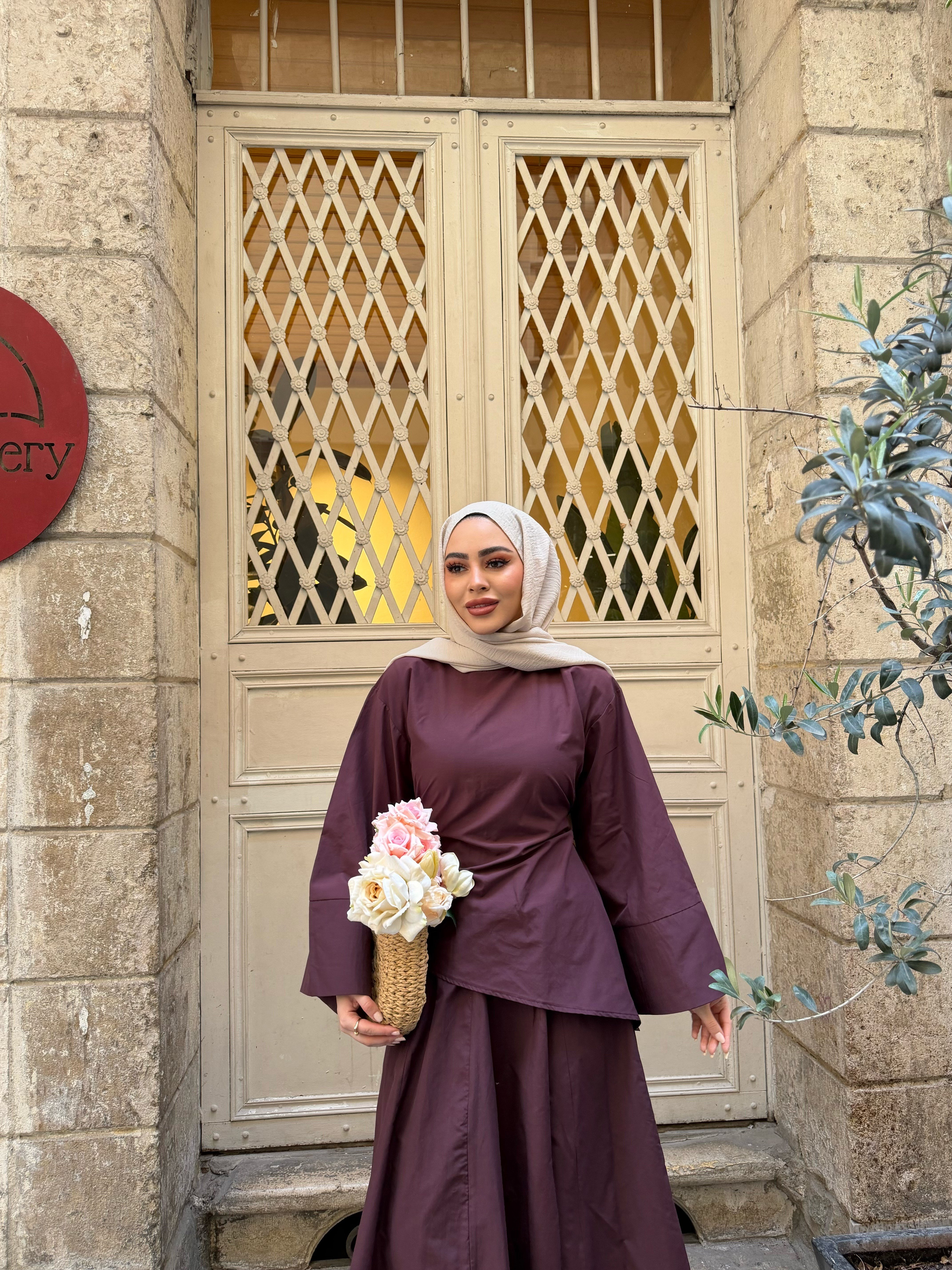Yalın Etekli Takım - Mürdüm