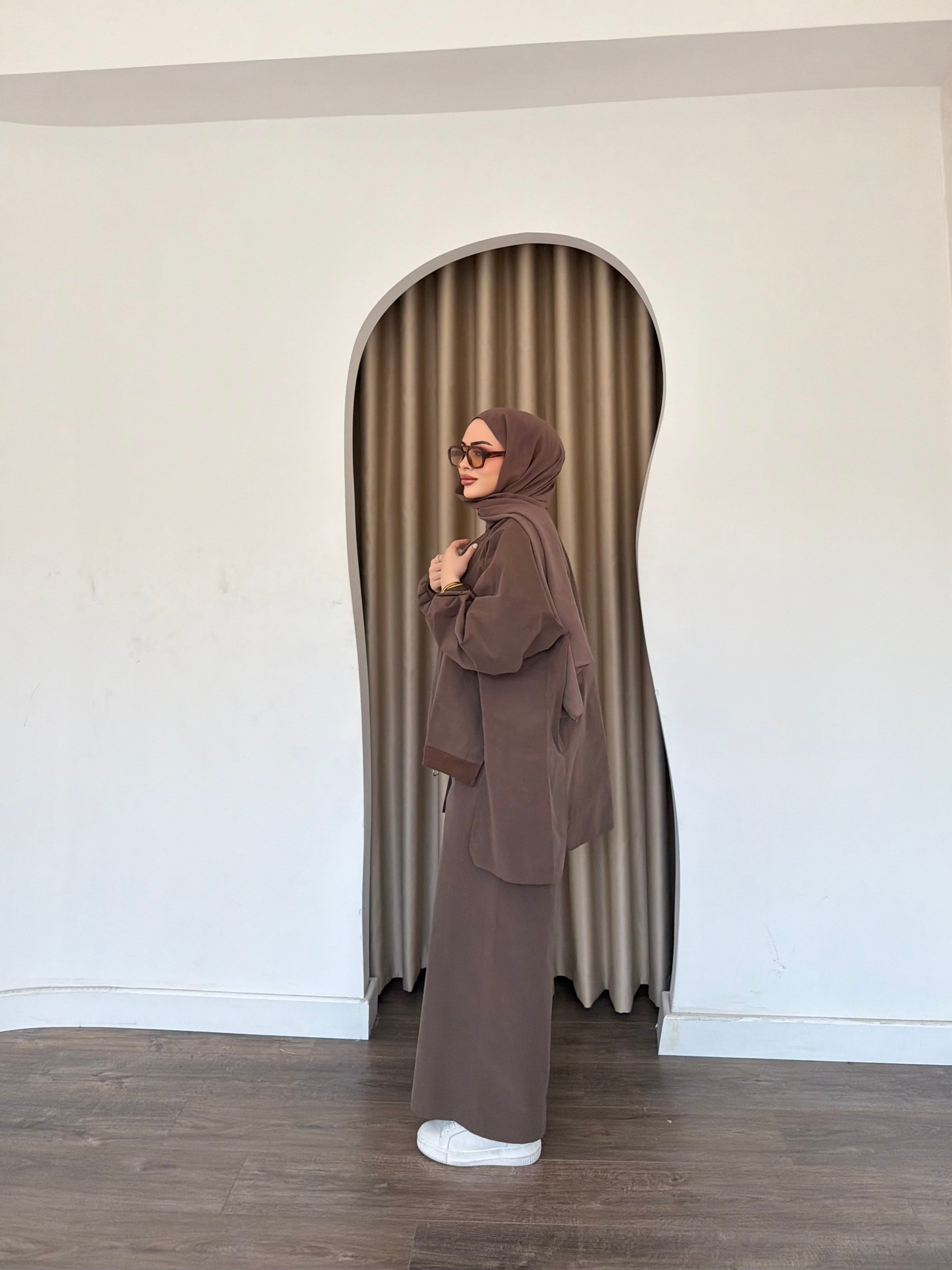 Yasmin Ceket Takım - Kahve