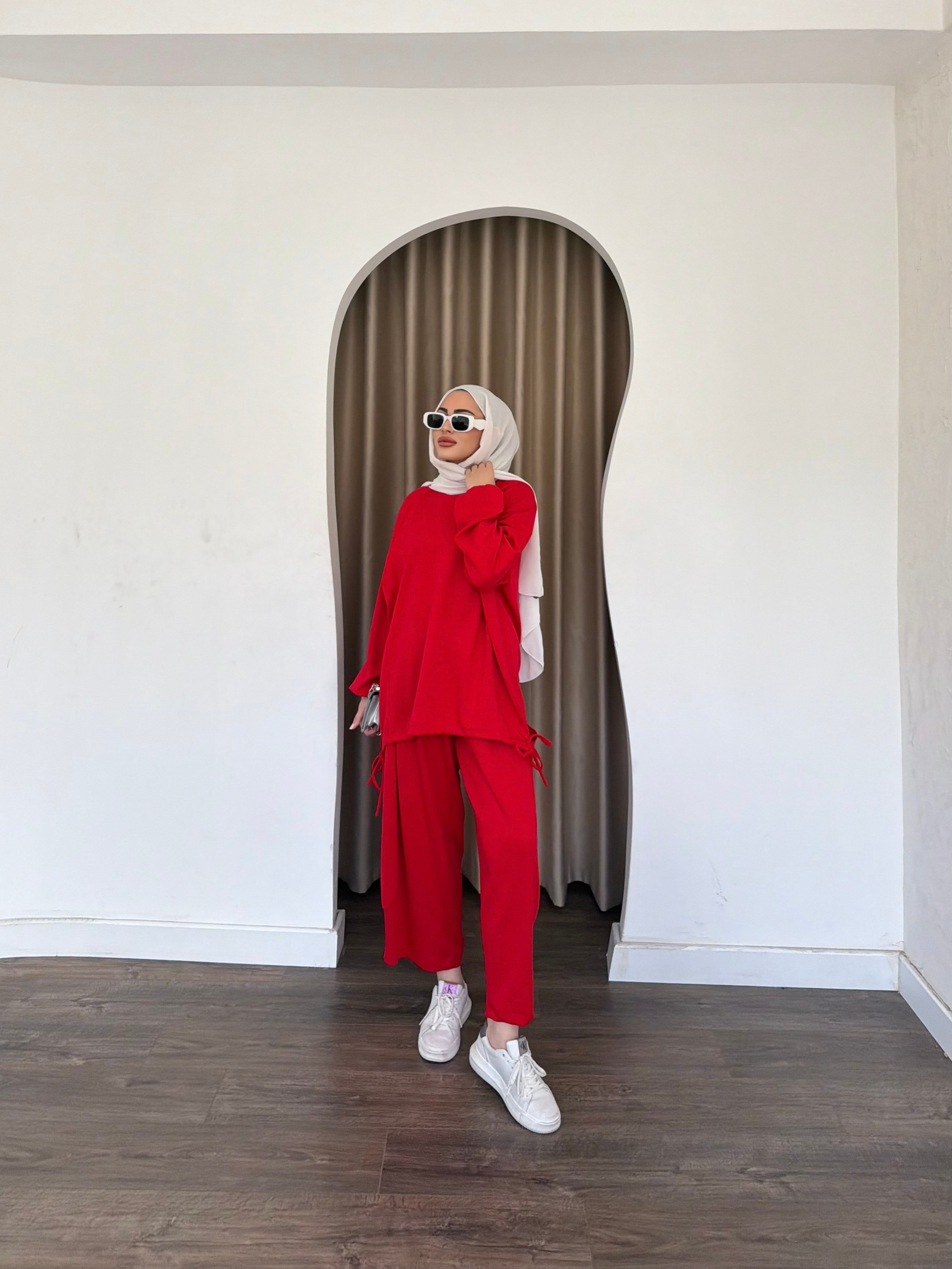 Yasmin Eşofman Takım - Kırmızı