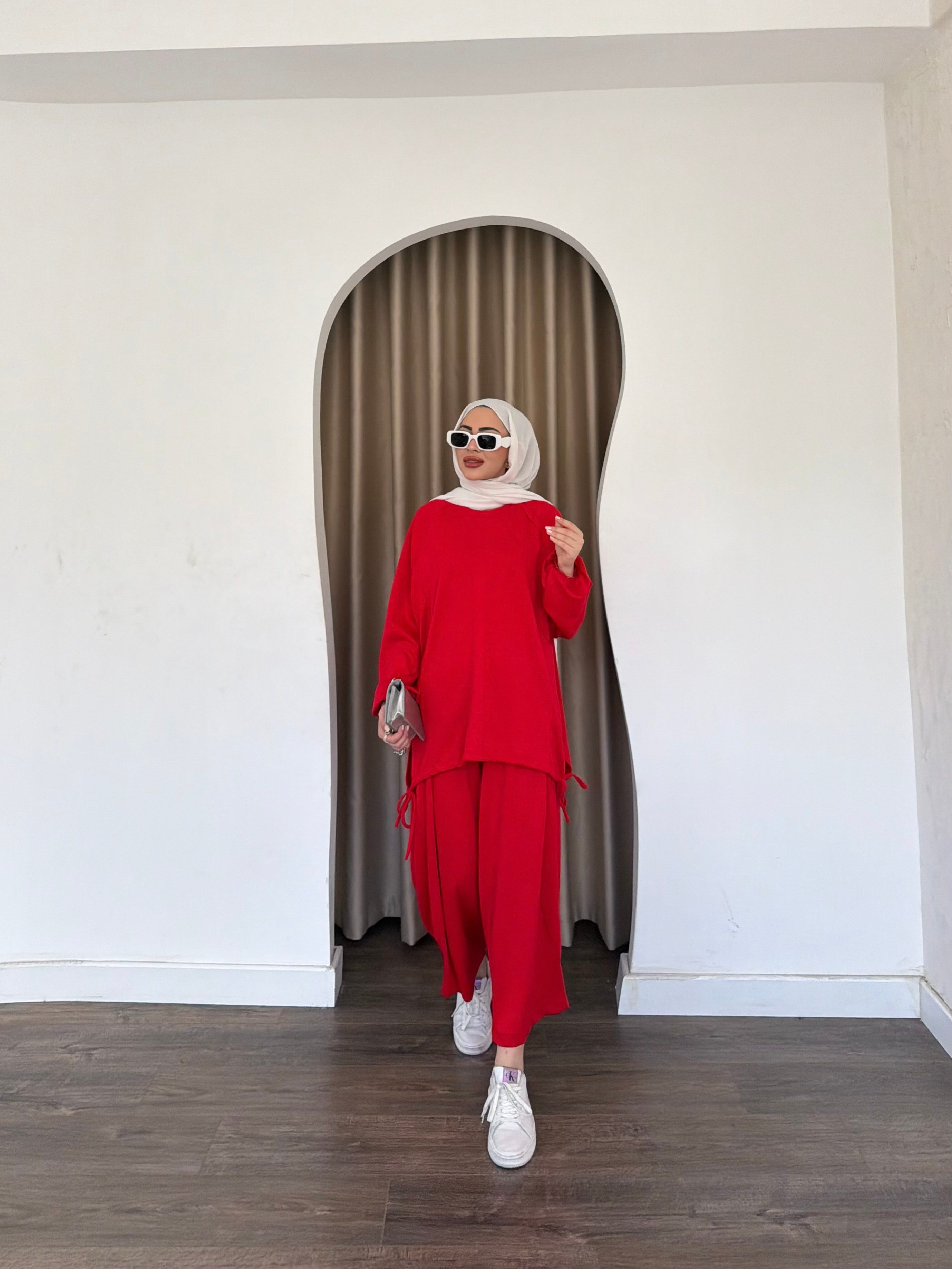 Yasmin Eşofman Takım - Kırmızı