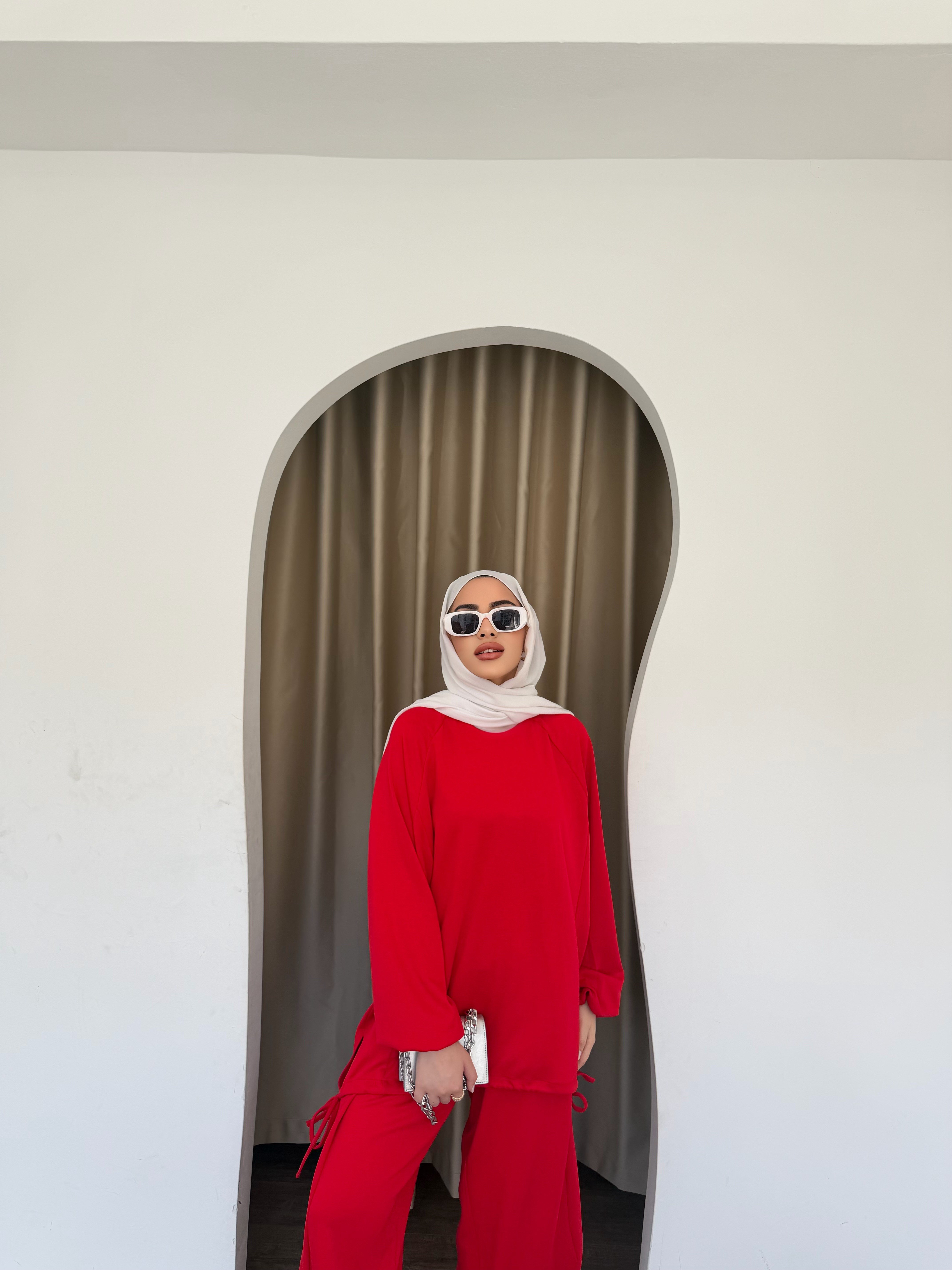 Yasmin Eşofman Takım - Kırmızı