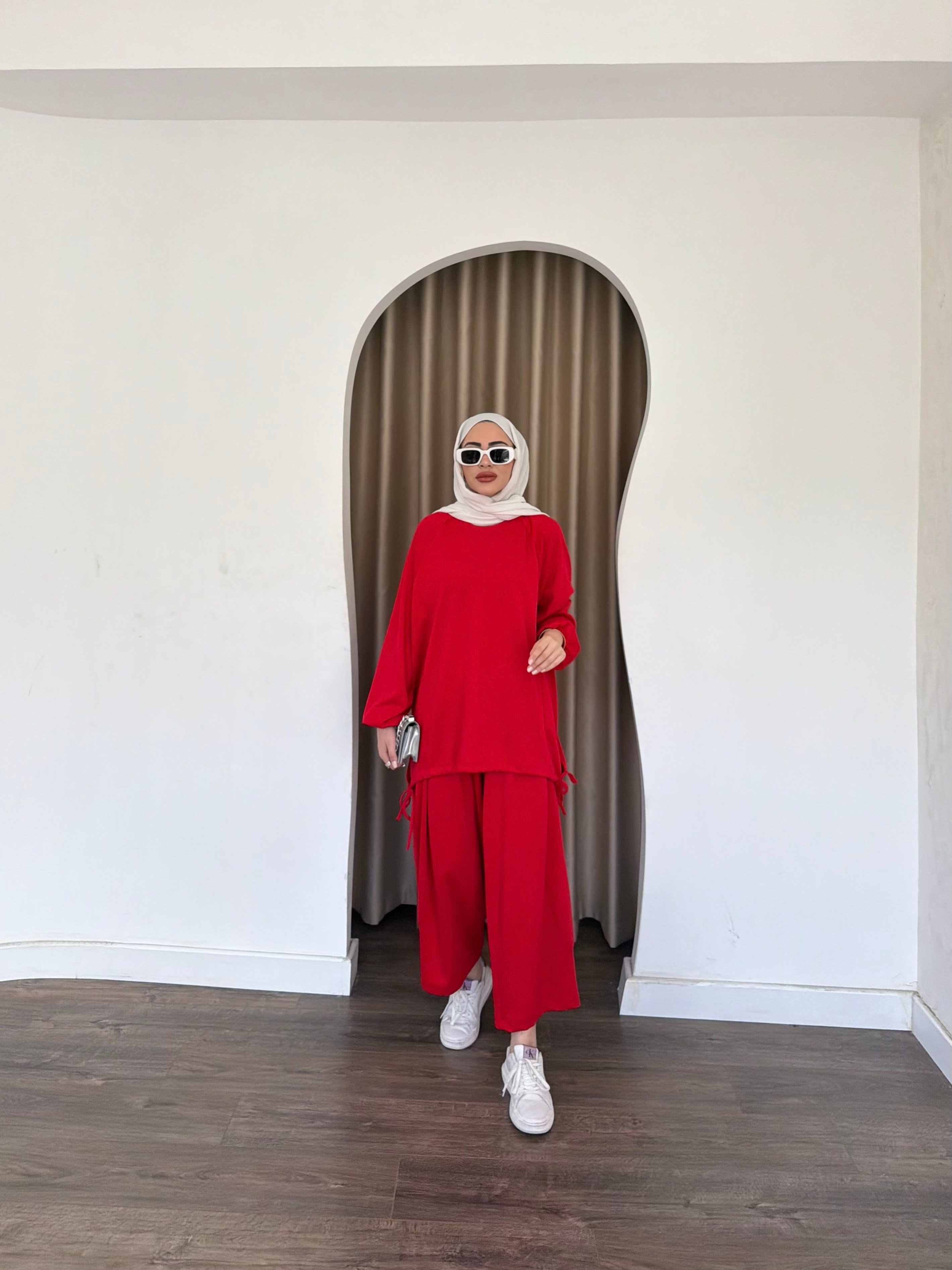 Yasmin Eşofman Takım - Kırmızı
