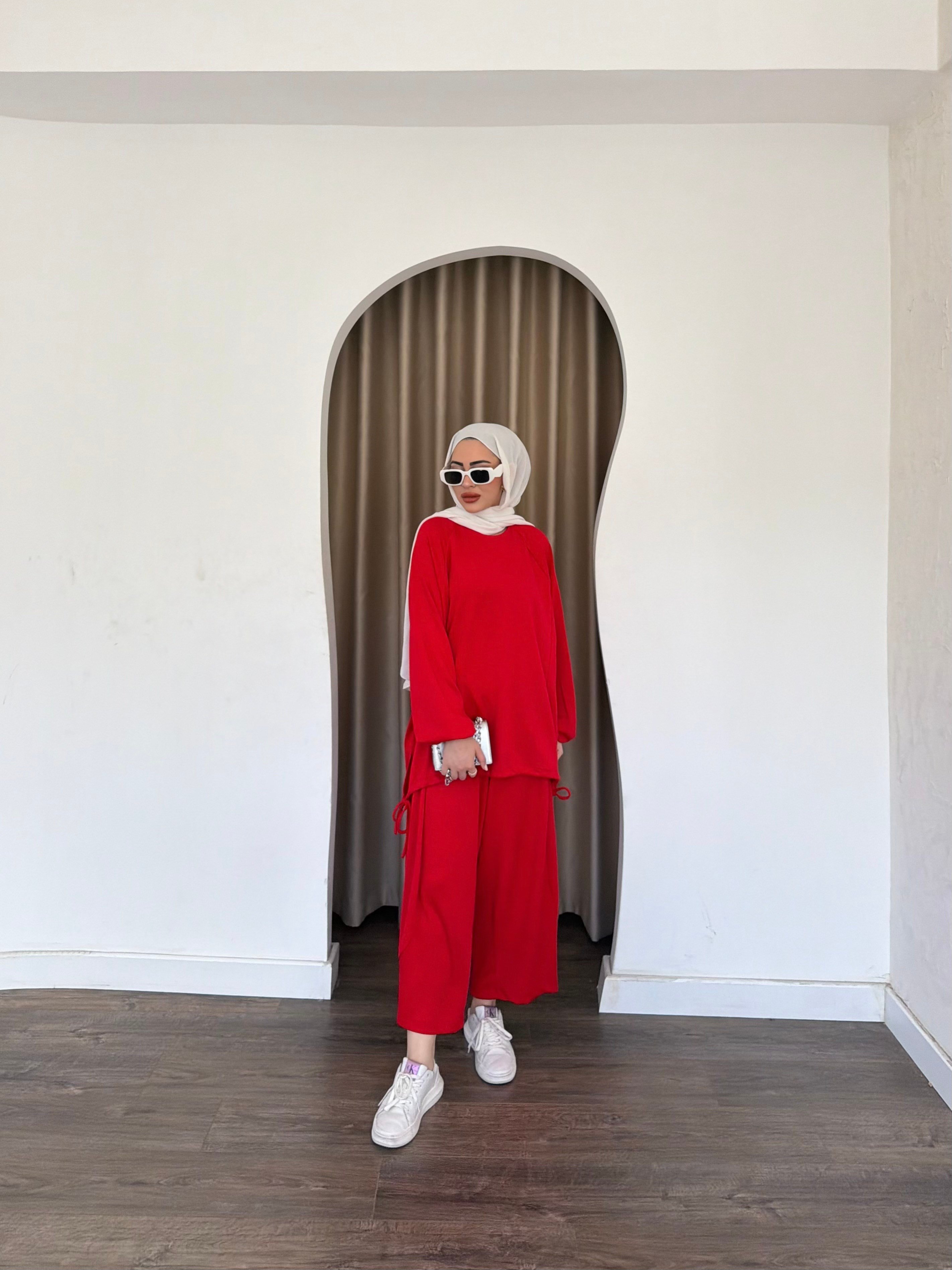 Yasmin Eşofman Takım - Kırmızı
