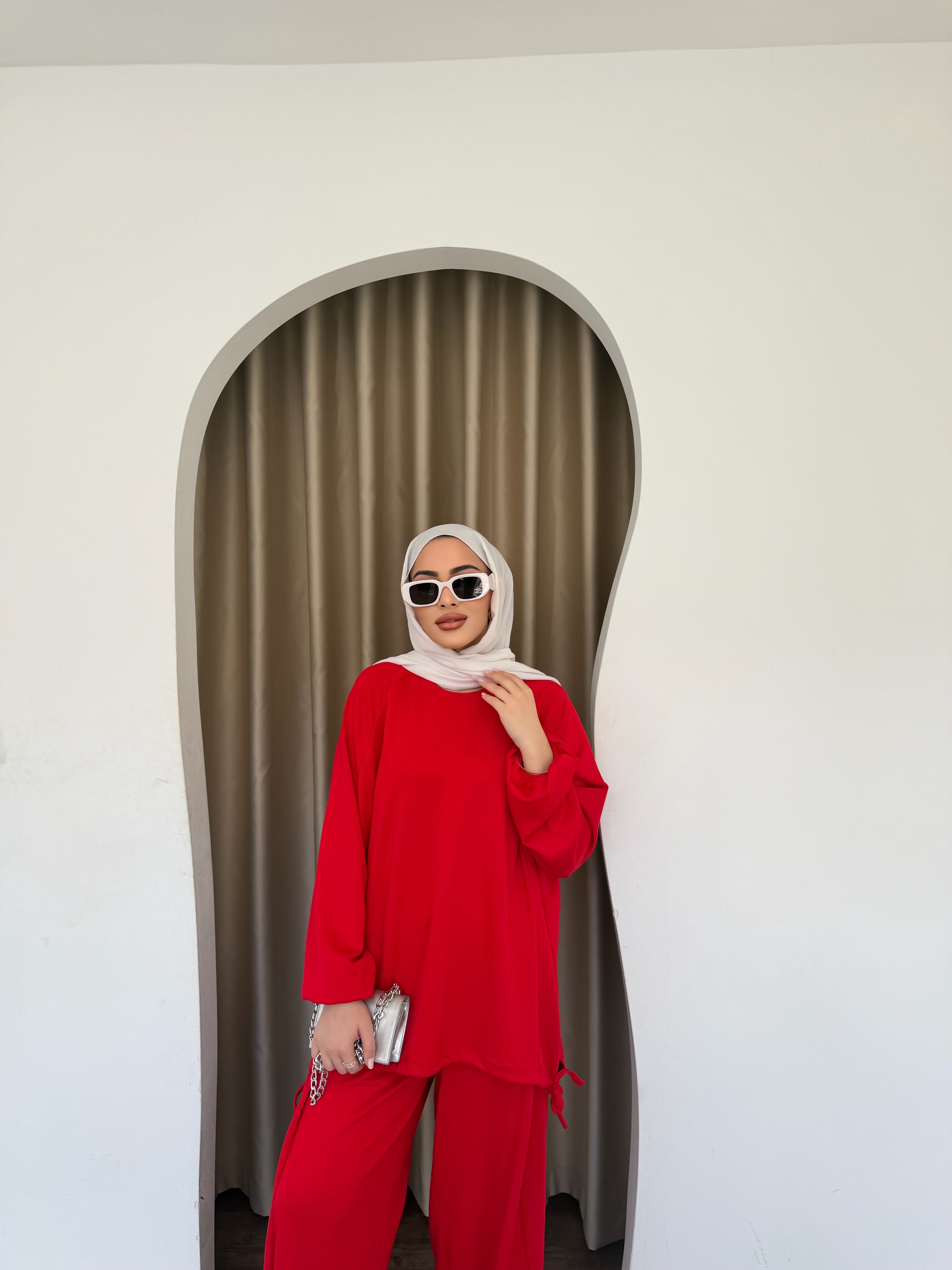 Yasmin Eşofman Takım - Kırmızı