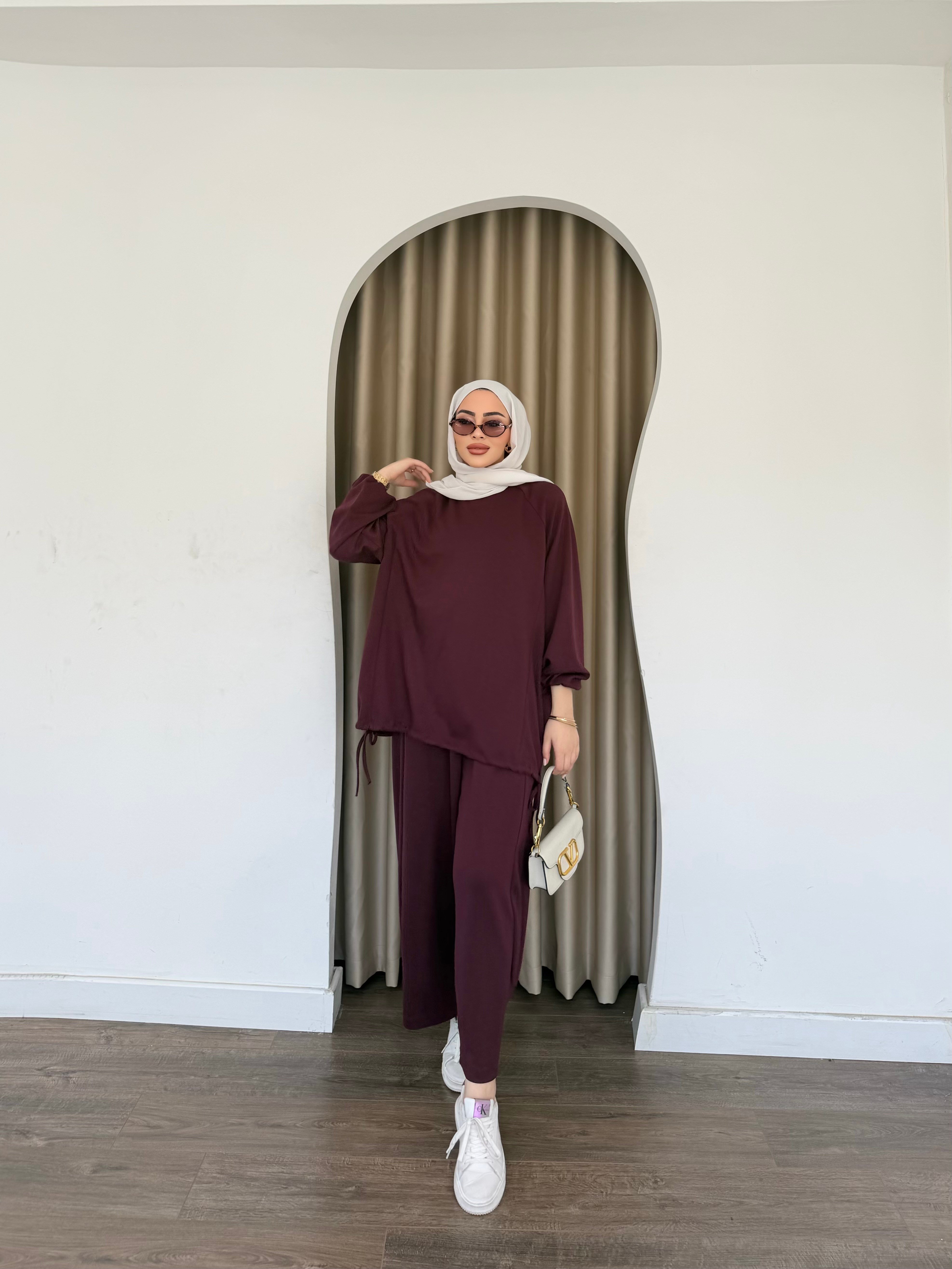 Yasmin Eşofman Takım - Mürdüm