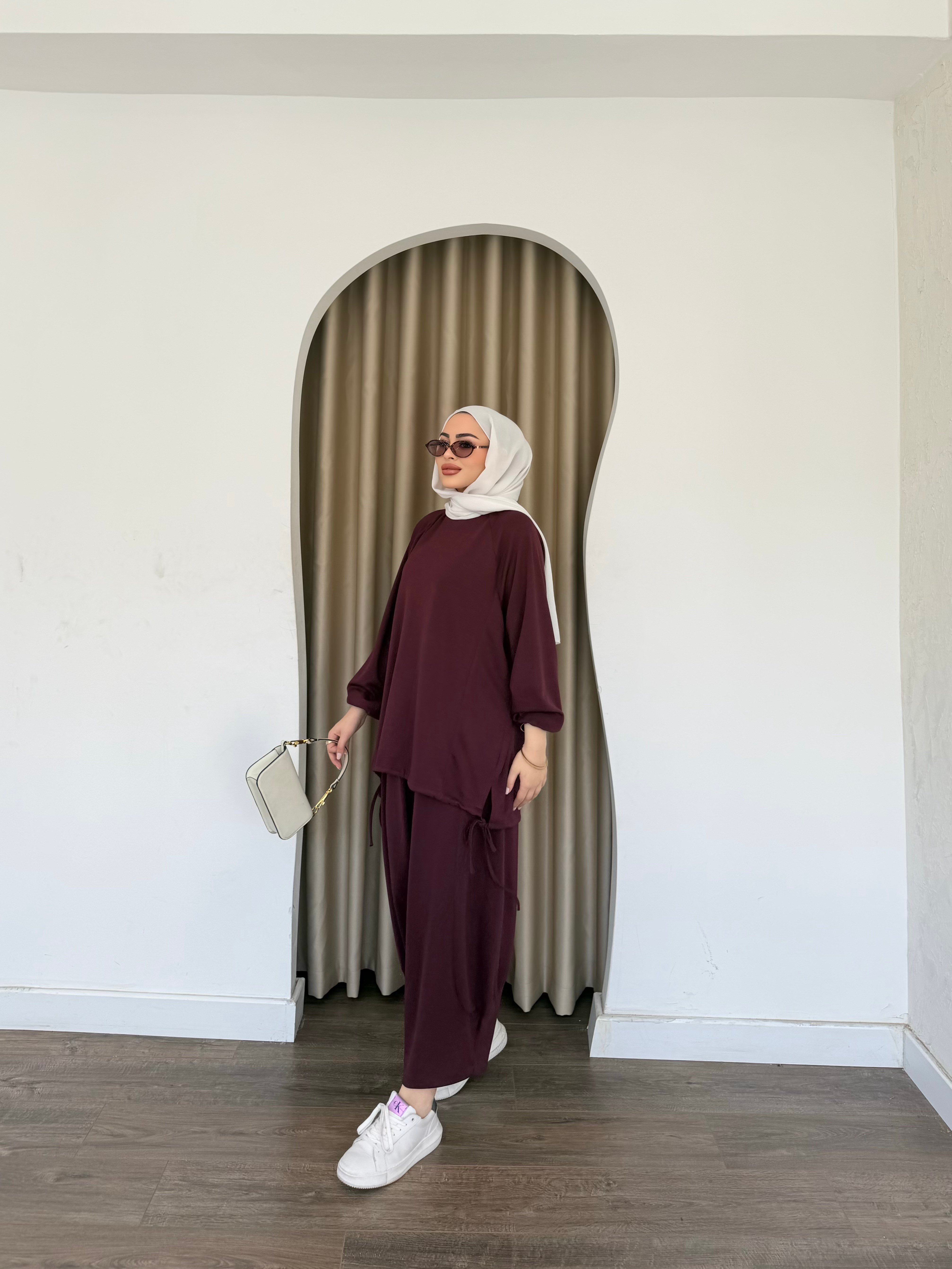 Yasmin Eşofman Takım - Mürdüm