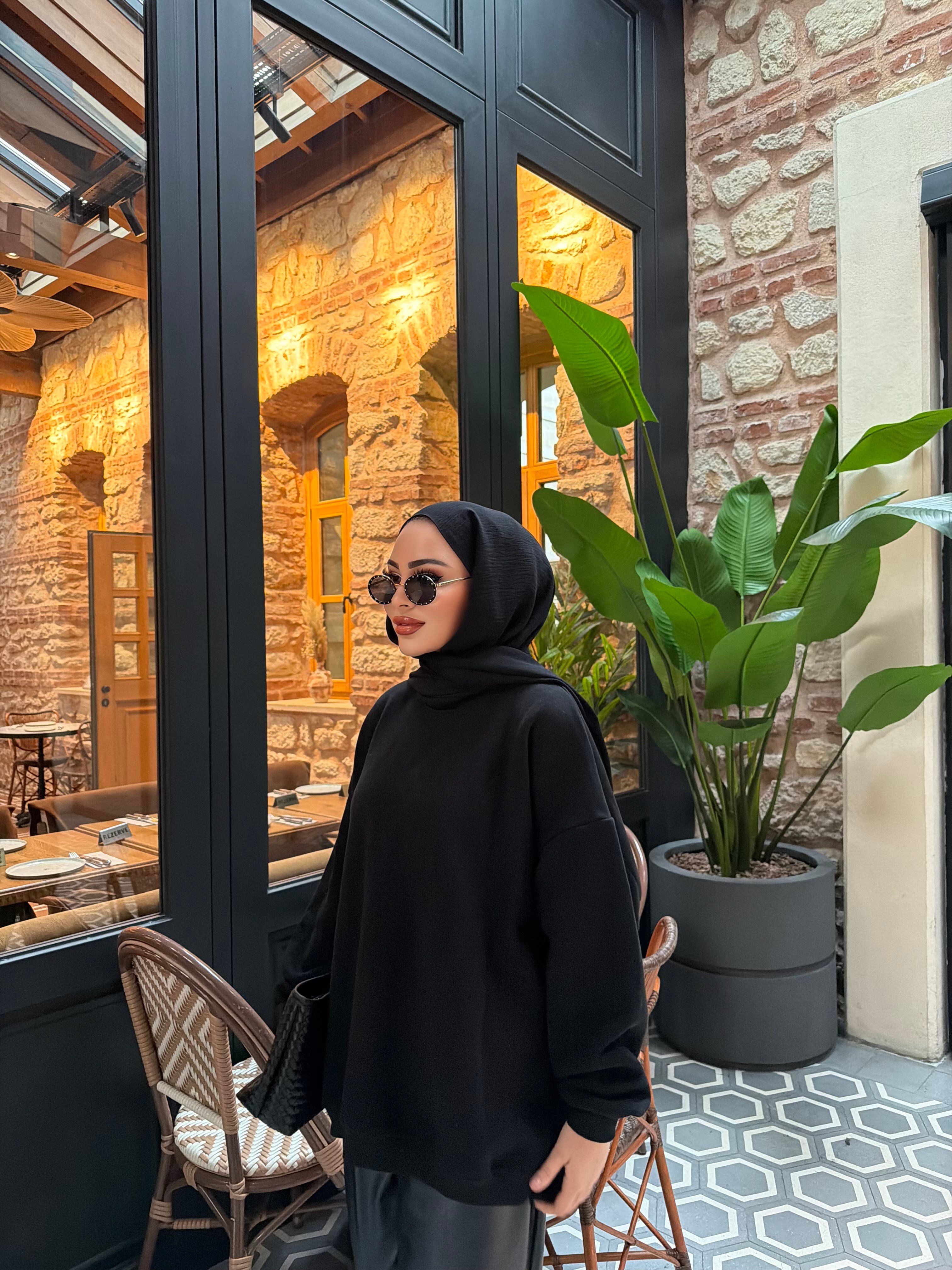 Yupii Oversize Sweat - Siyah