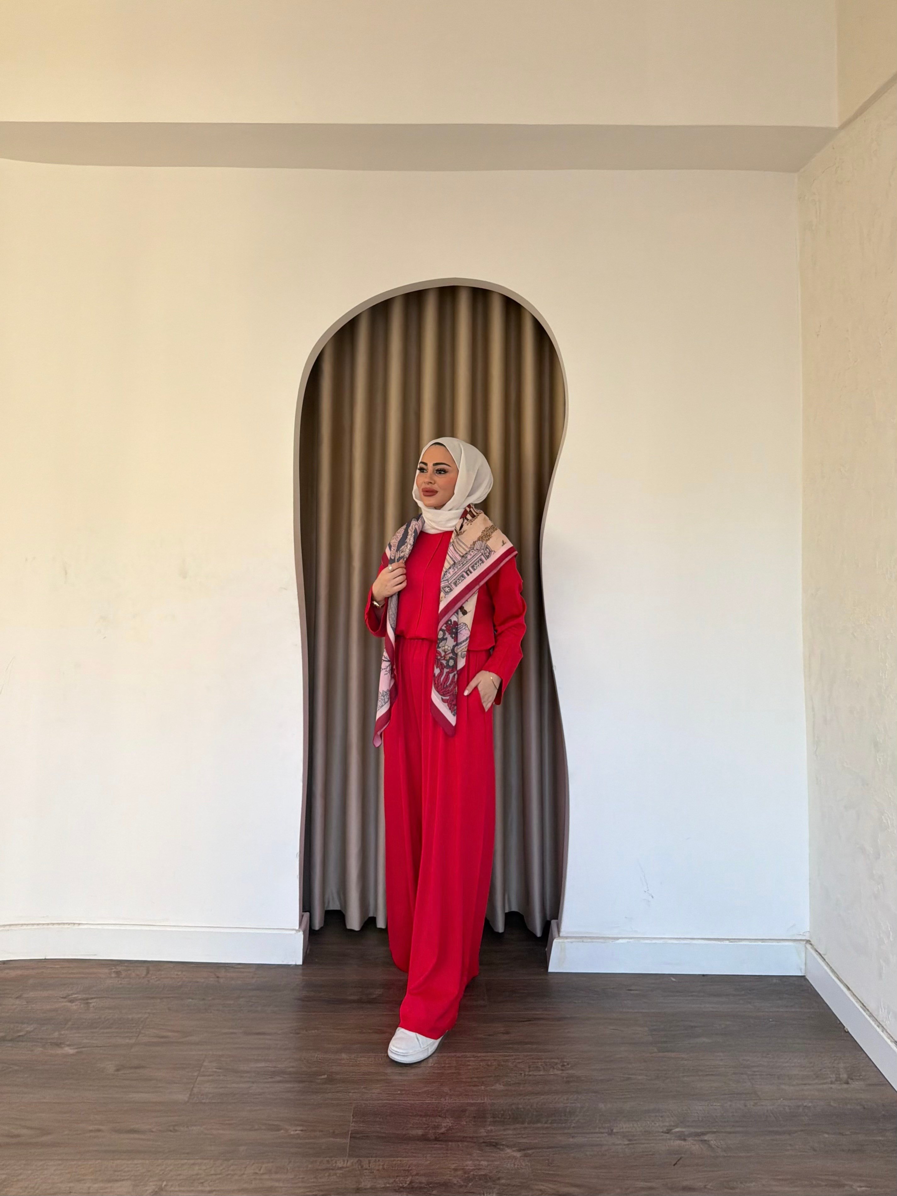 Zühre Oysh Takım - Kırmızı