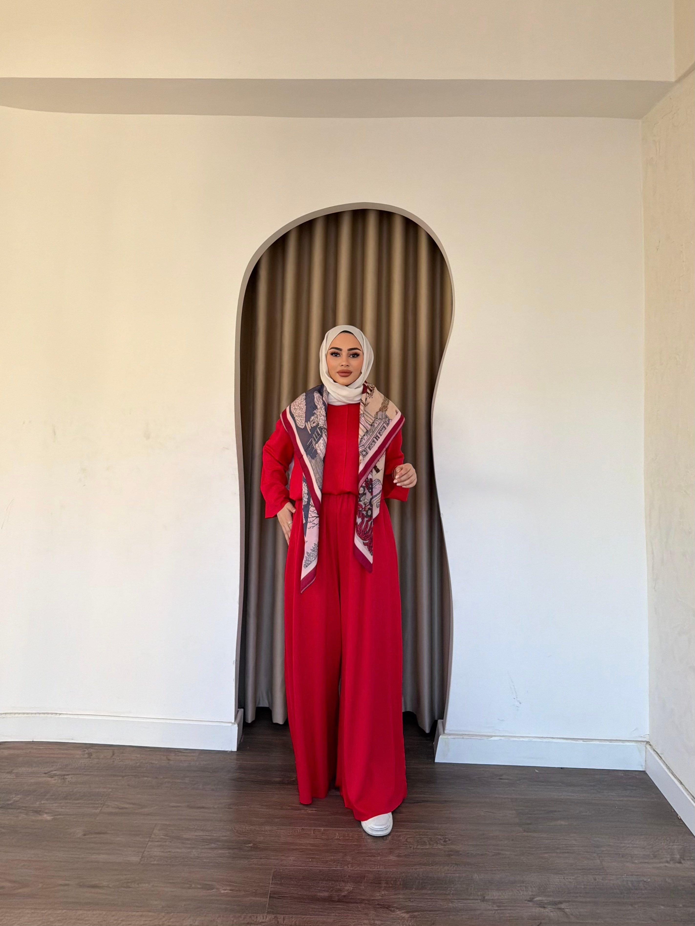 Zühre Oysh Takım - Kırmızı