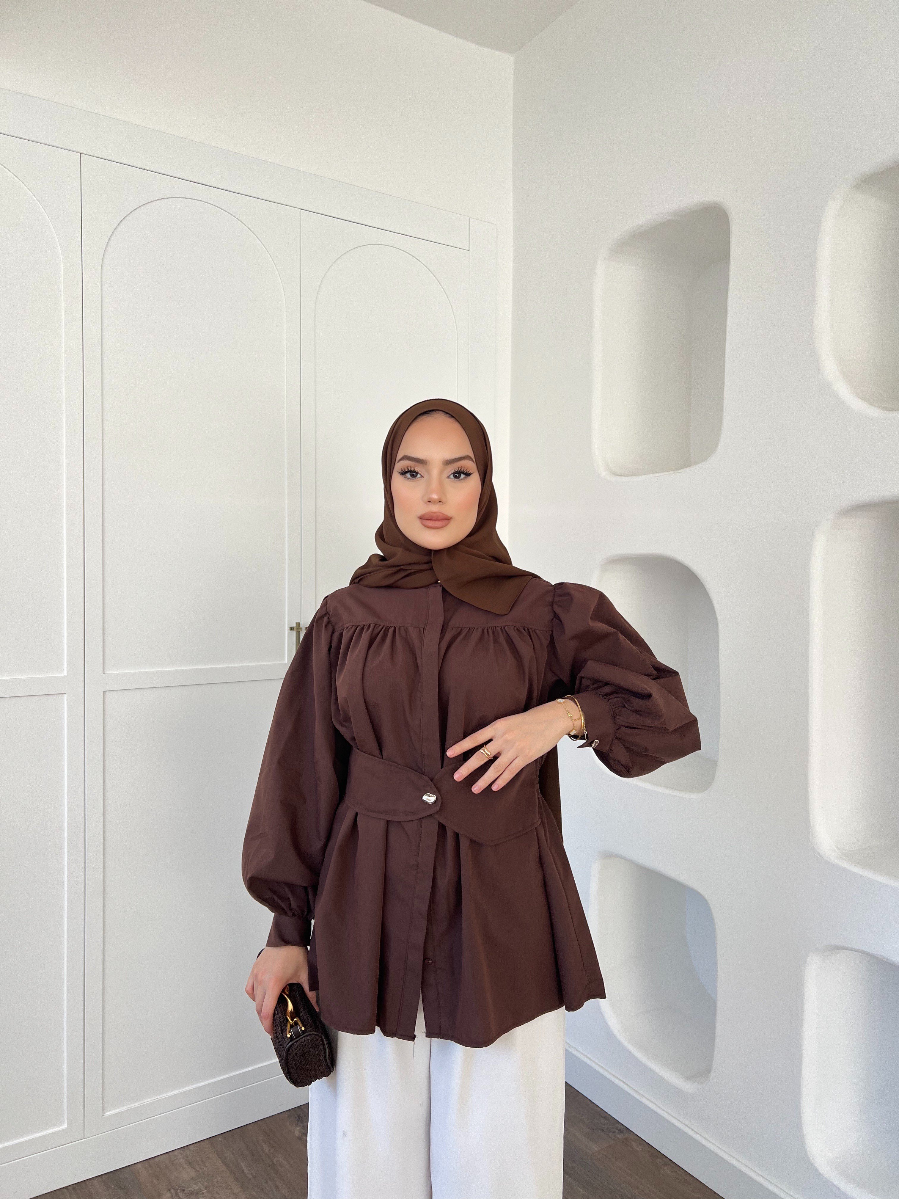 Zuzu Gömlek - Kahve