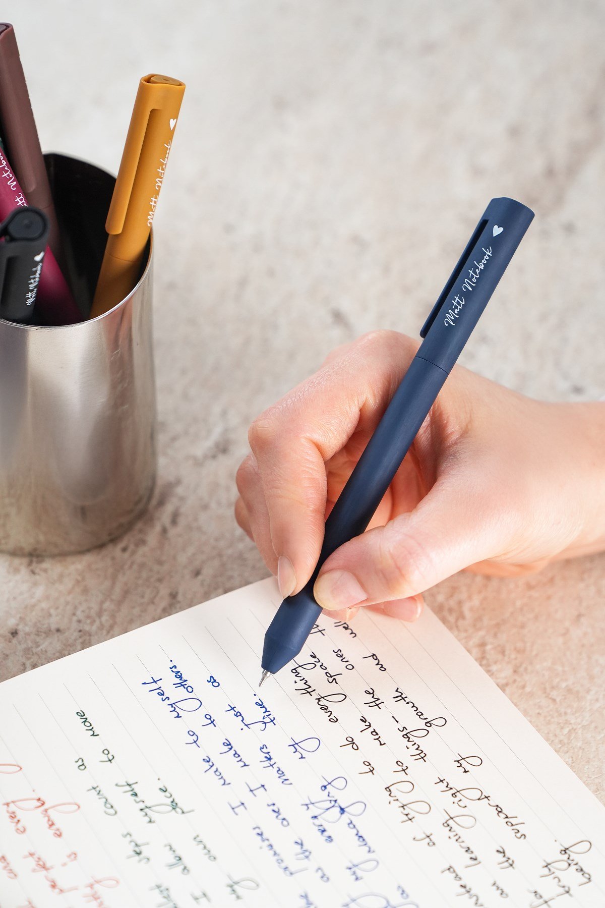 Matt Notebook 0.5 mm 6'lı Jel Kalem Seti