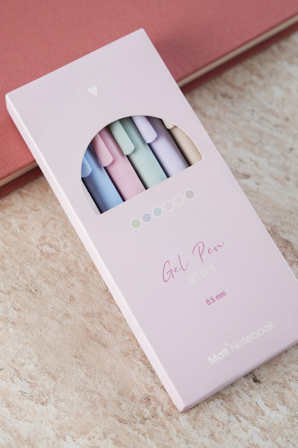 Matt Notebook 0.5 mm 6'lı Jel Kalem Seti